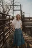 Defying Gravity Denim Skirt sold by Goldie Lew
