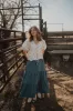 Defying Gravity Denim Skirt sold by Goldie Lew