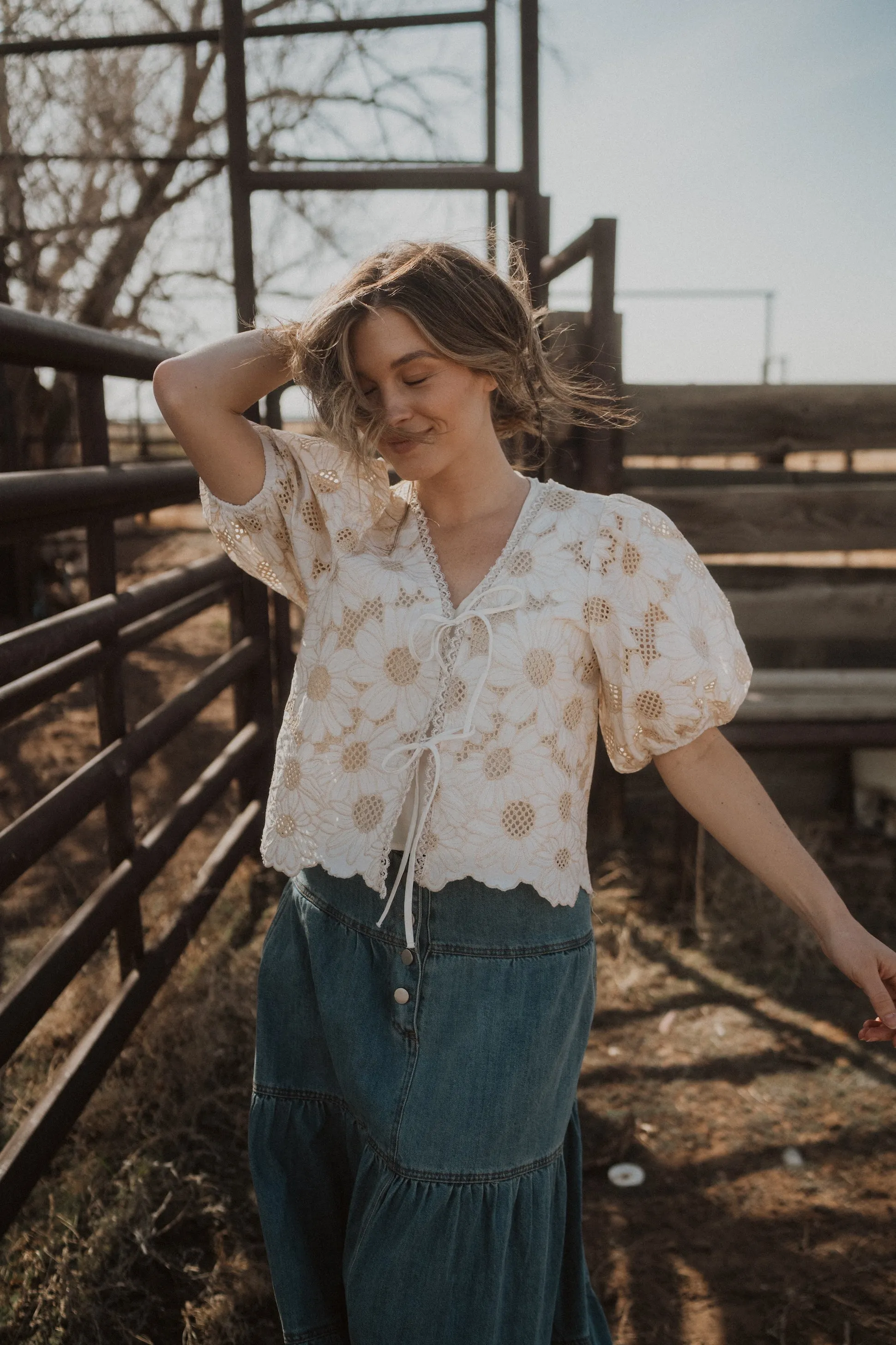 Golden Daisies Blouse sold by Goldie Lew product image thumbnail 3