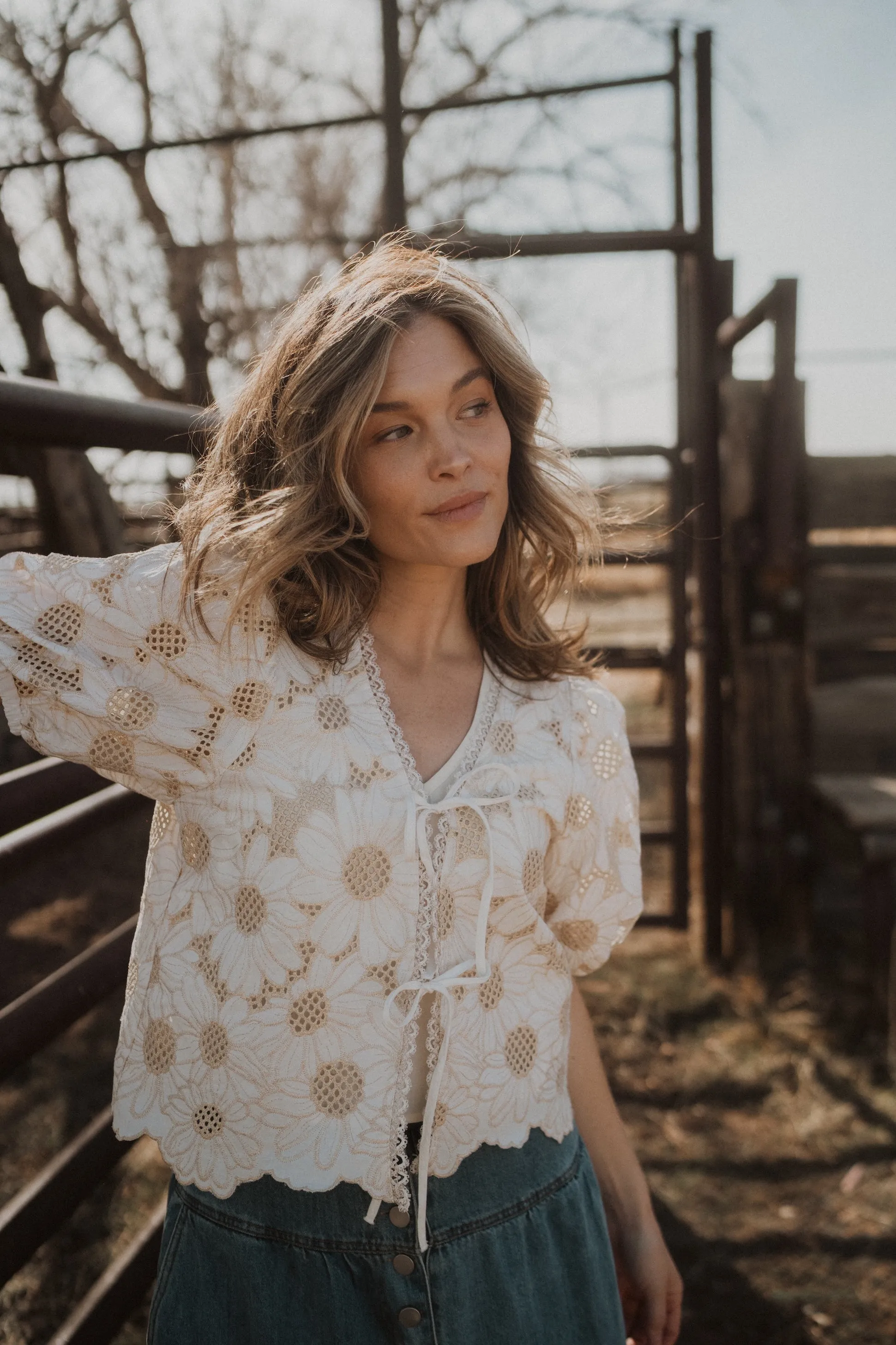 Golden Daisies Blouse sold by Goldie Lew product image thumbnail 4