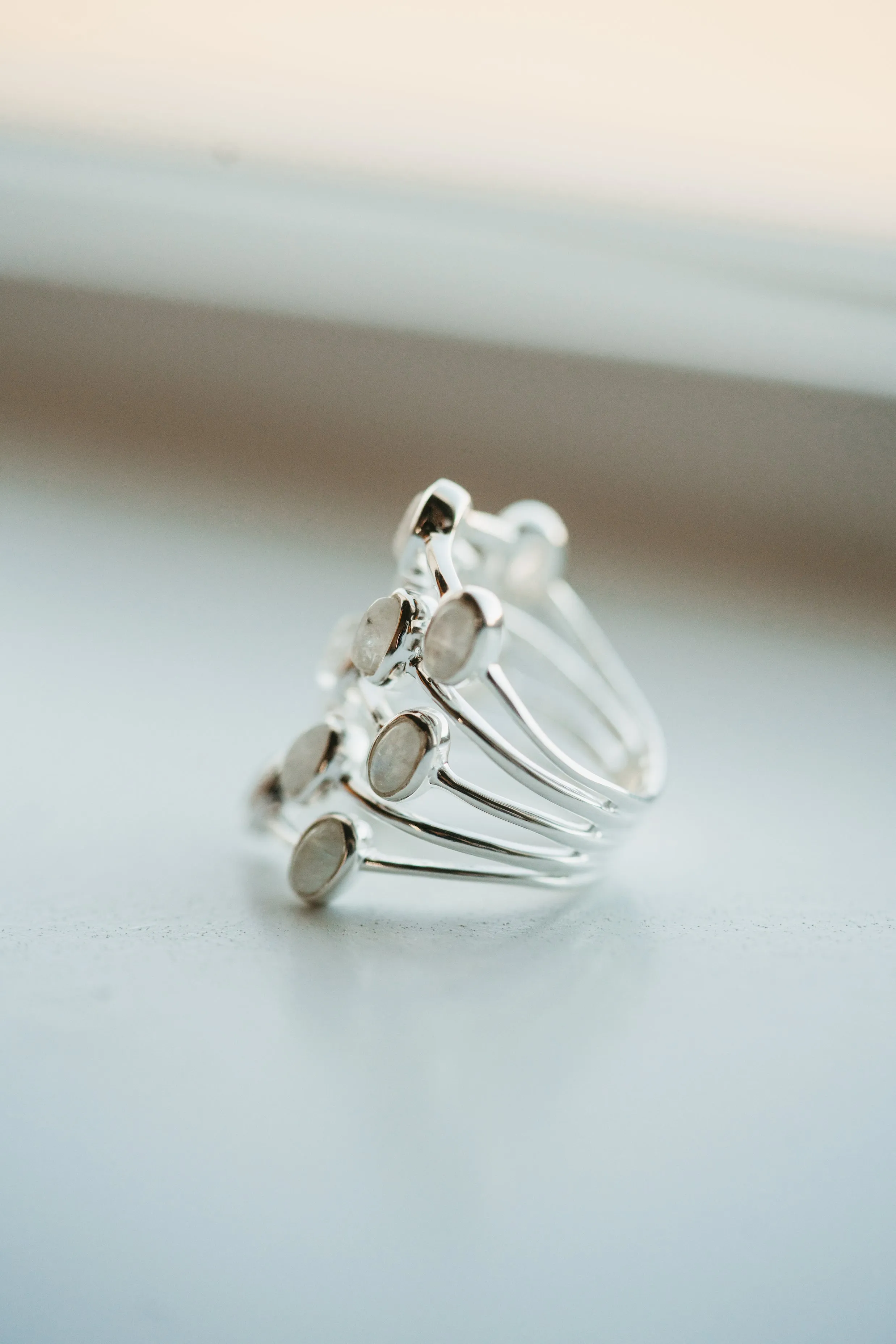 Kalani Ring | Moonstone sold by Goldie Lew product image thumbnail 3