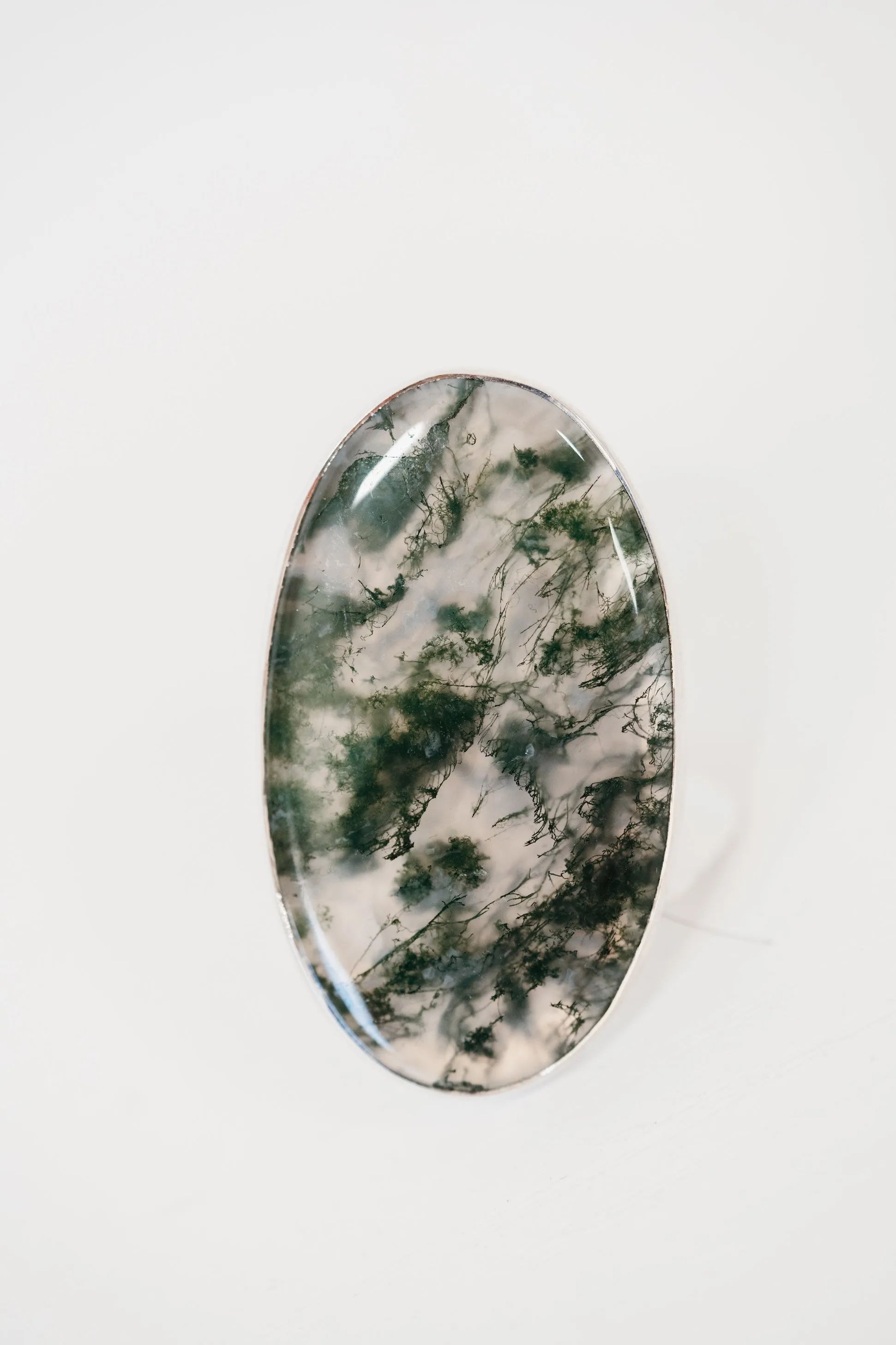 Belen Ring | Moss Agate | #2 sold by Goldie Lew product image thumbnail 3