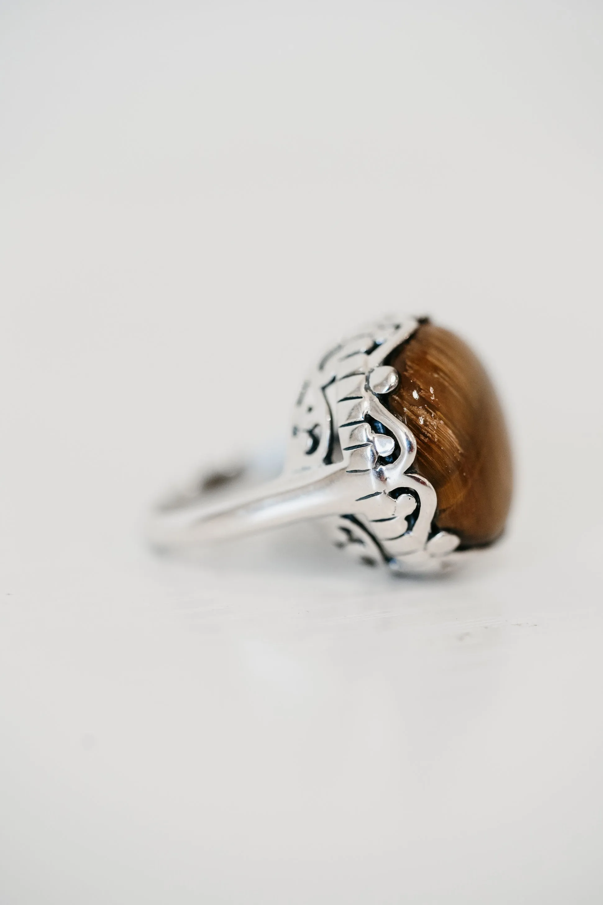 Nada Ring | Tiger's Eye sold by Goldie Lew product image thumbnail 3