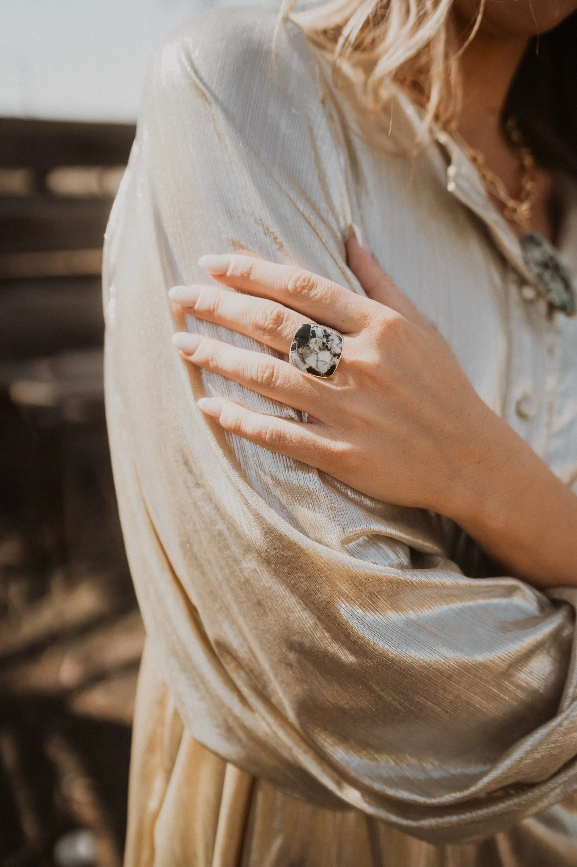 Davidson Ring | White Buffalo sold by Goldie Lew