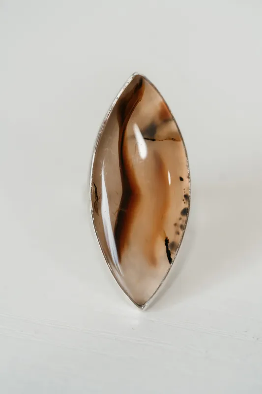 Maida Ring | Montana Agate | #2 sold by Goldie Lew
