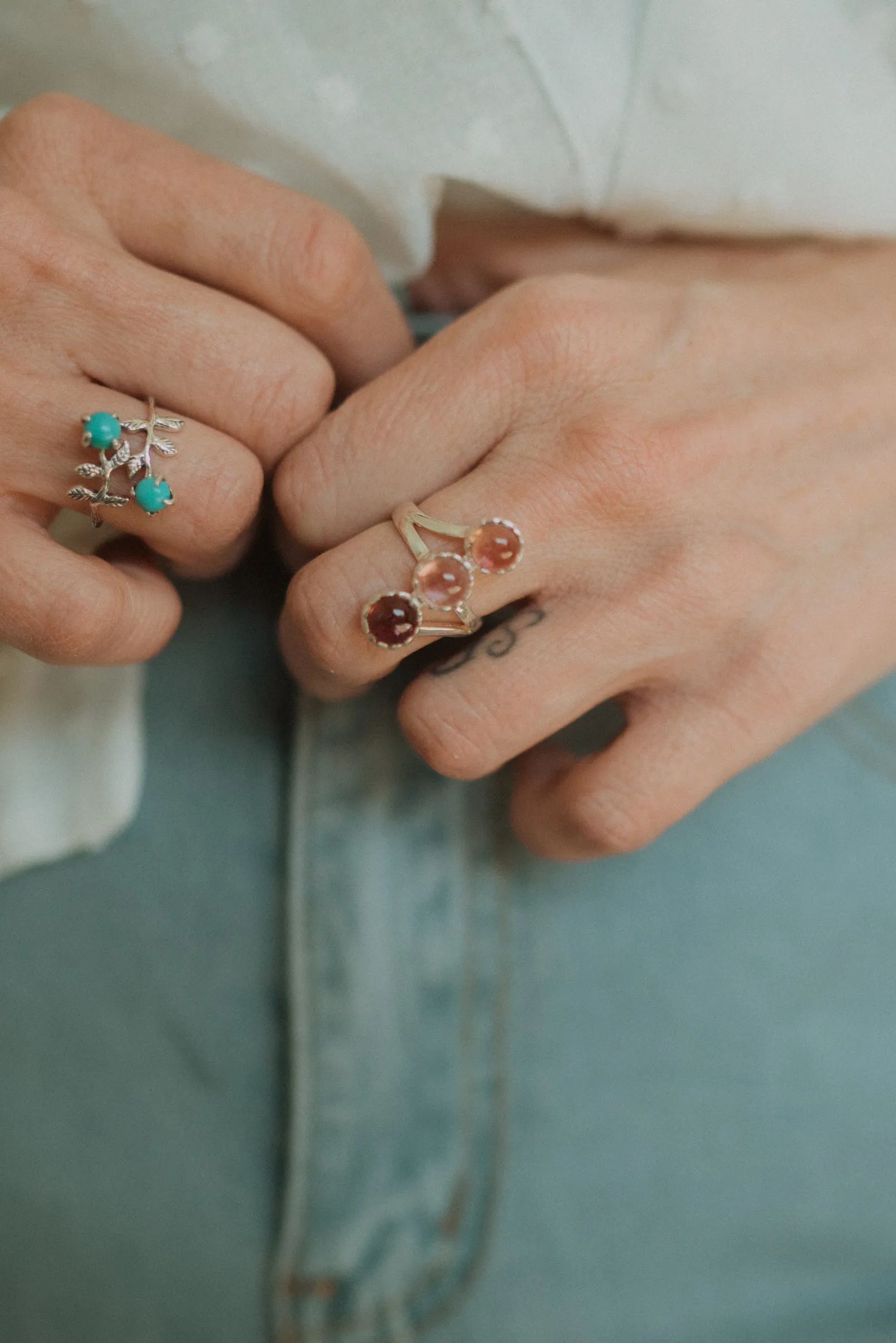 Jaqueline Ring | Tourmaline - FINAL SALE sold by Goldie Lew product image thumbnail 2