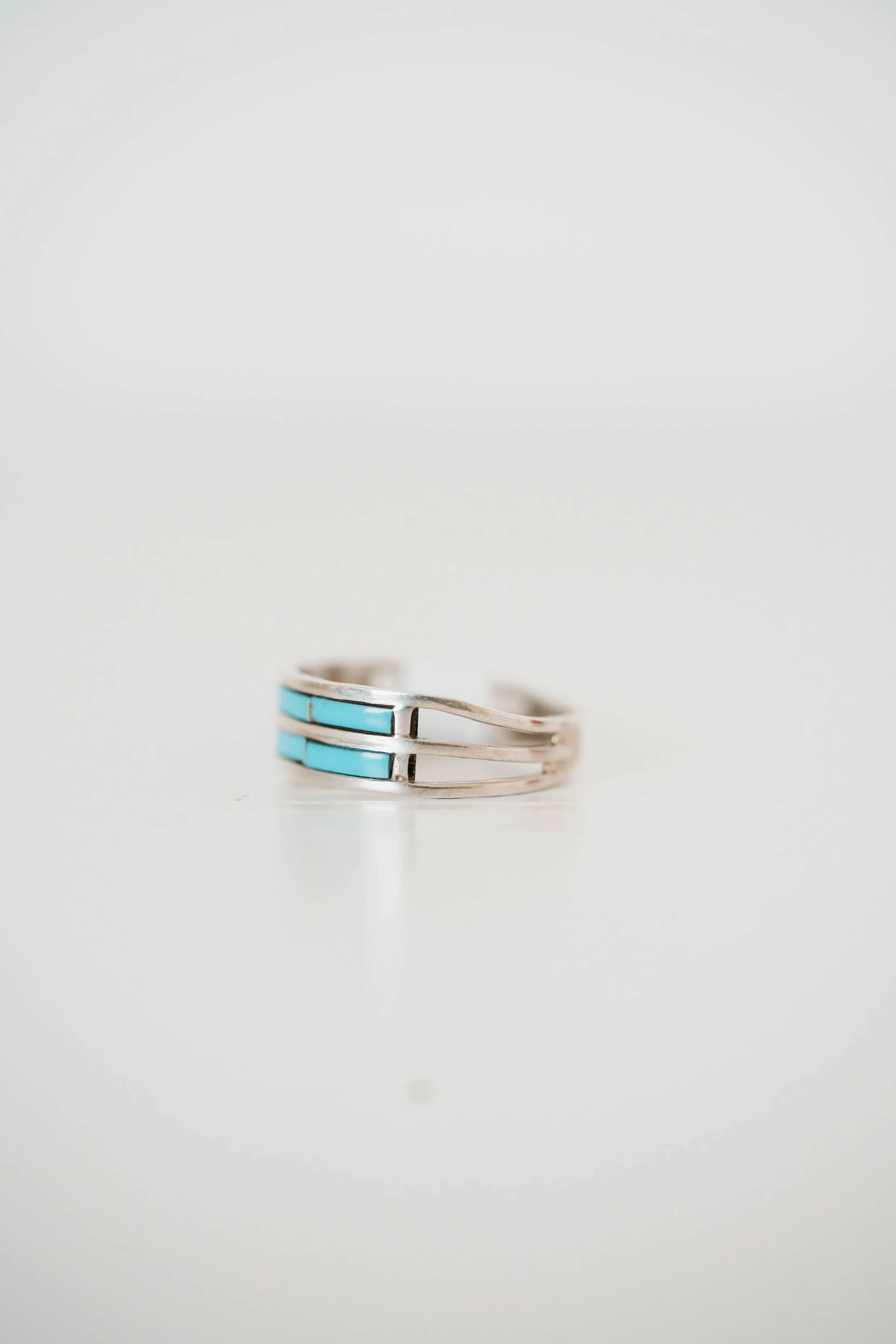 2 Bar Ring | Turquoise- FINAL SALE sold by Goldie Lew product image thumbnail 2