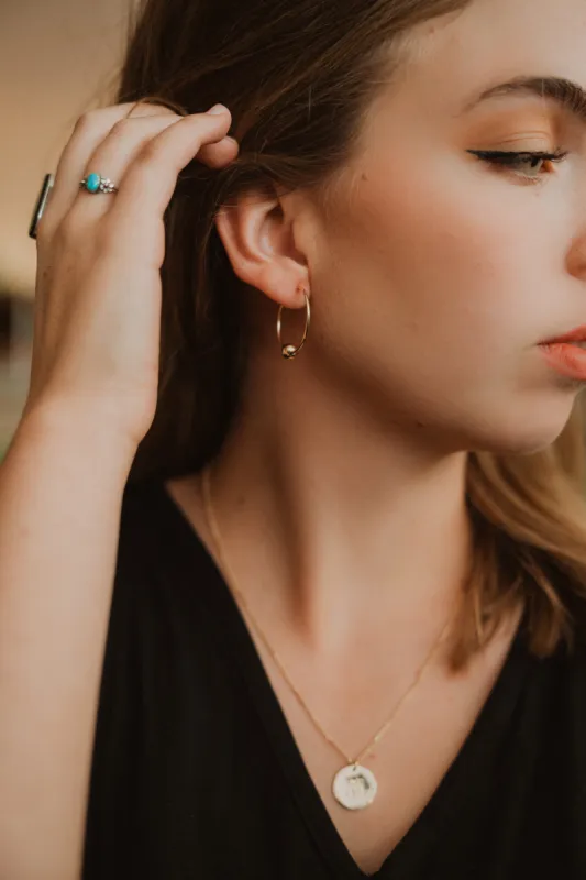 Gold Filled Medium Hoops sold by Goldie Lew