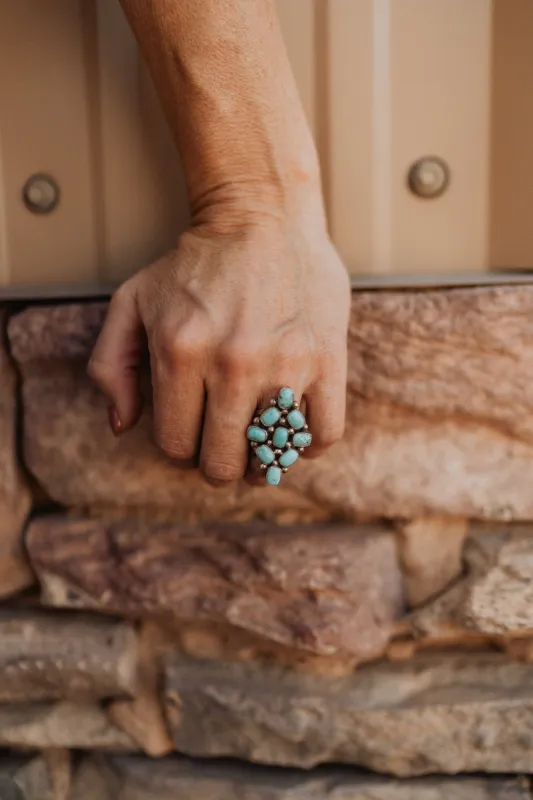 Lottie Ring | Turquoise - FINAL SALE sold by Goldie Lew