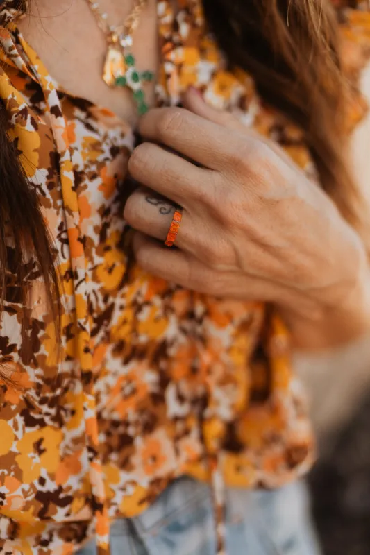 Bengy Ring | Orange - FINAL SALE sold by Goldie Lew