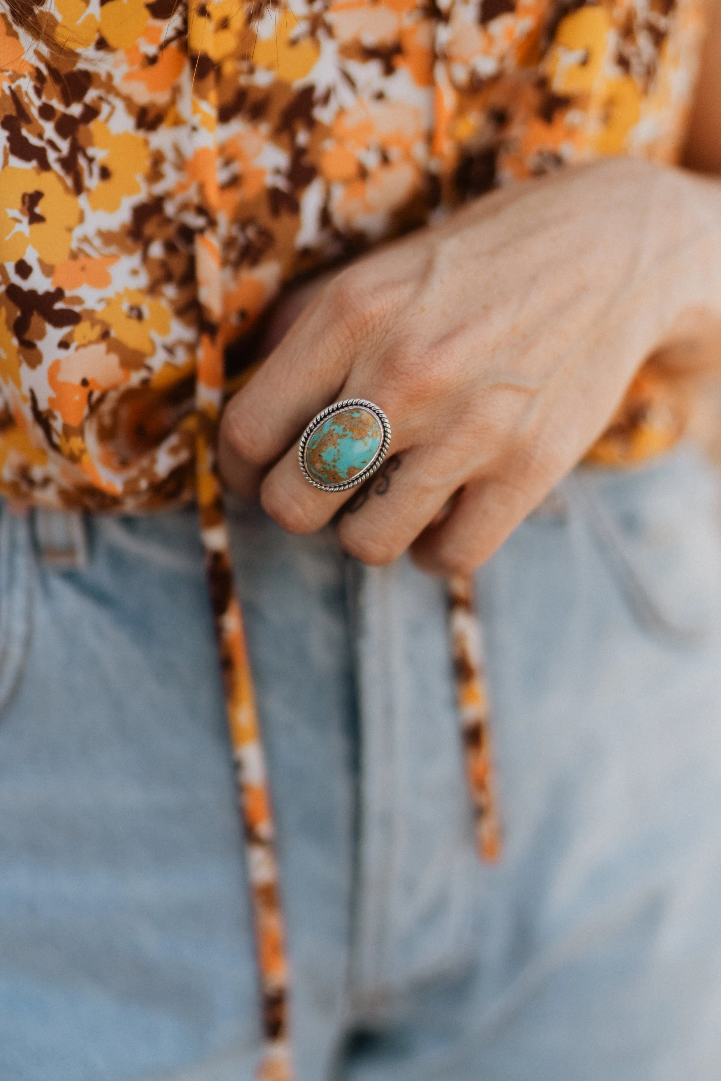 Lia Ring | Turquoise sold by Goldie Lew