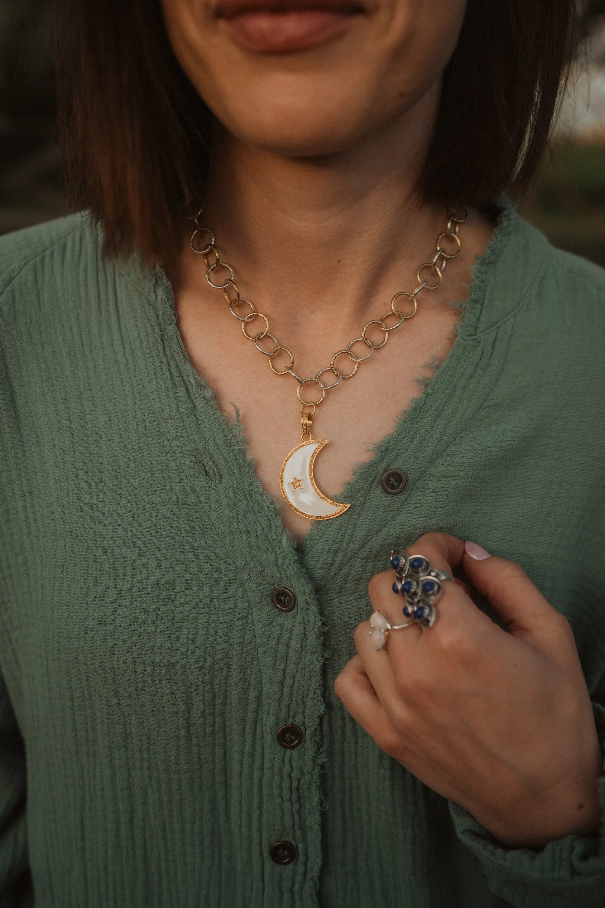 Lunara Necklace sold by Goldie Lew