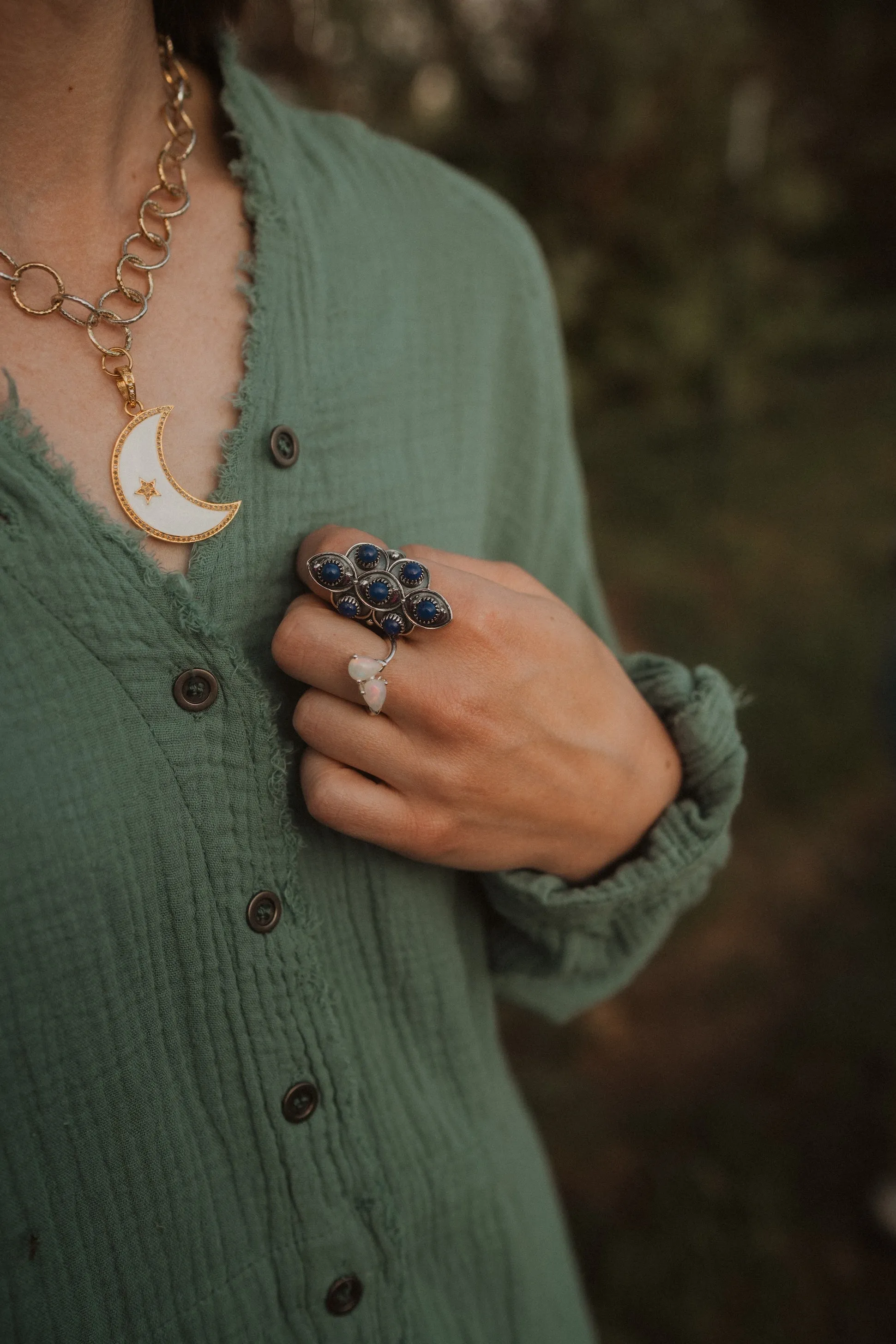 Litha Ring | Ethiopian Opal sold by Goldie Lew