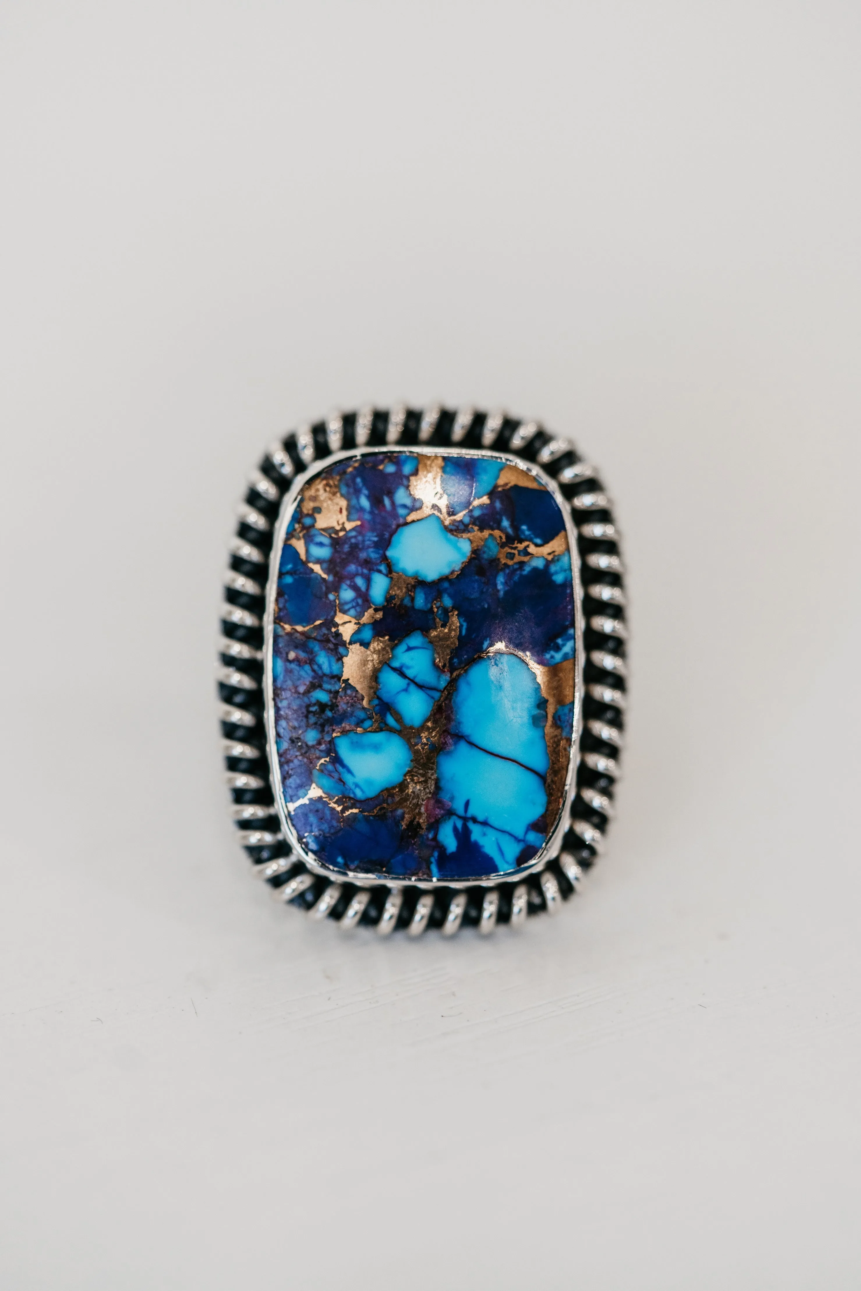 Blaze Ring | Purple Turquoise sold by Goldie Lew product image thumbnail 3