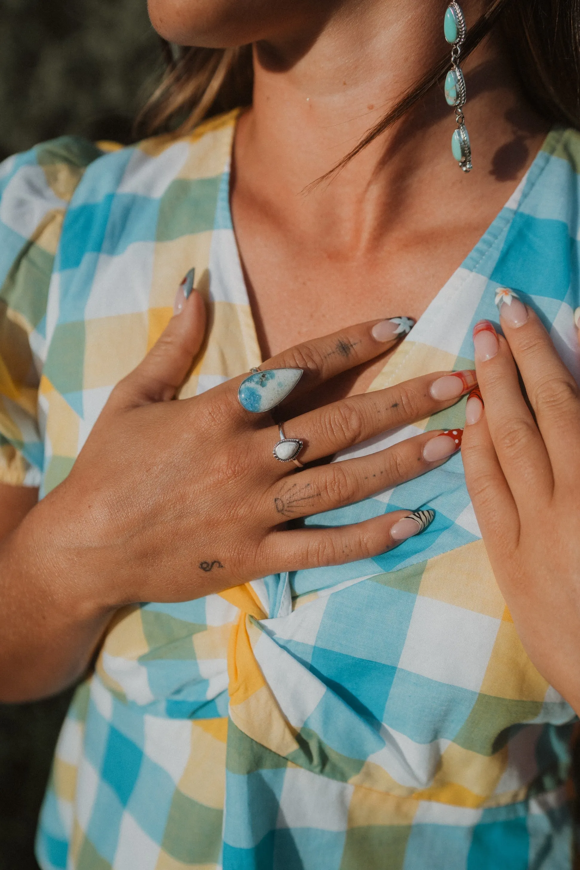 Nerina Ring | Epidote Quartz sold by Goldie Lew product image thumbnail 2