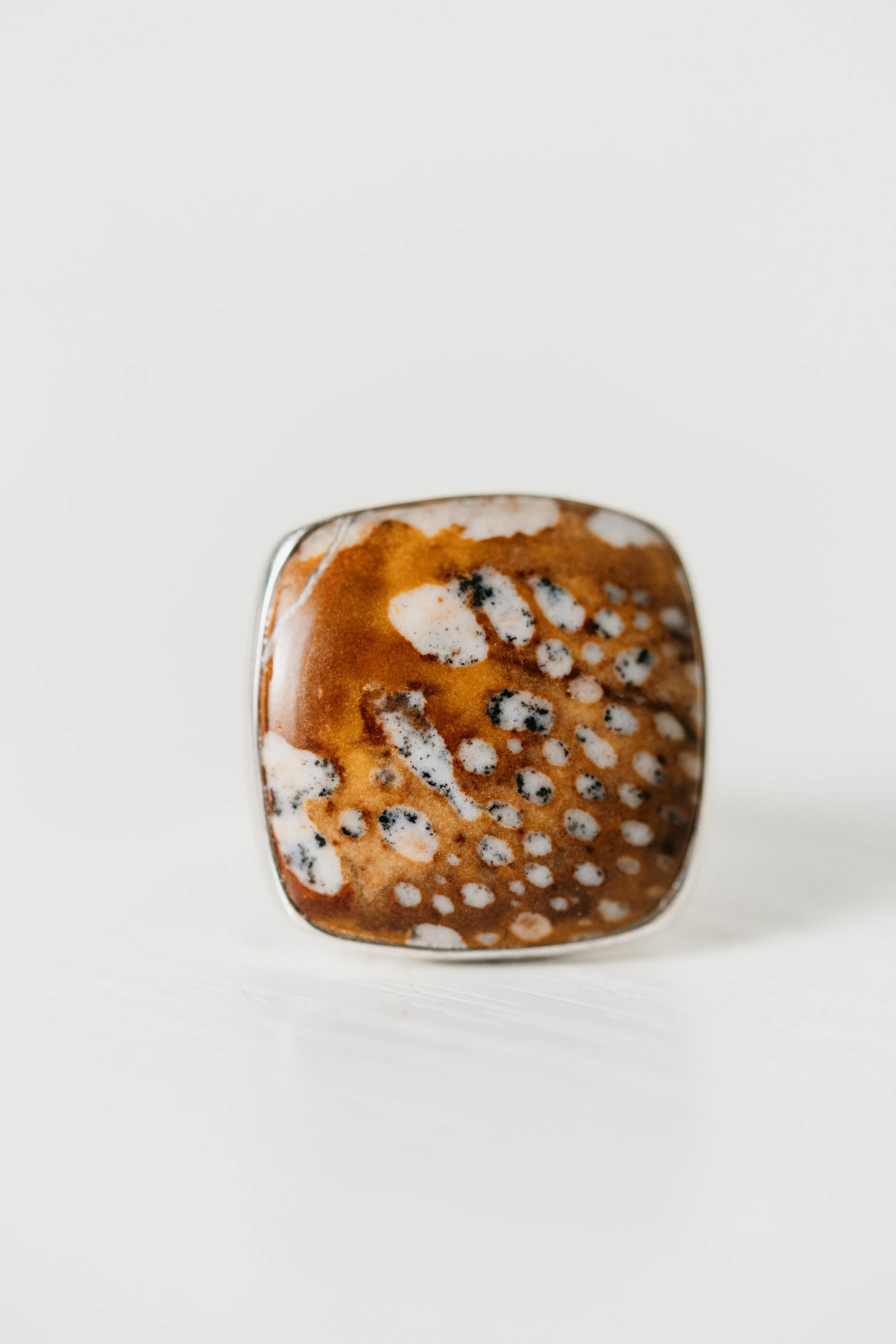 Pebble Ring | Deer Fawn Jasper sold by Goldie Lew product image thumbnail 5