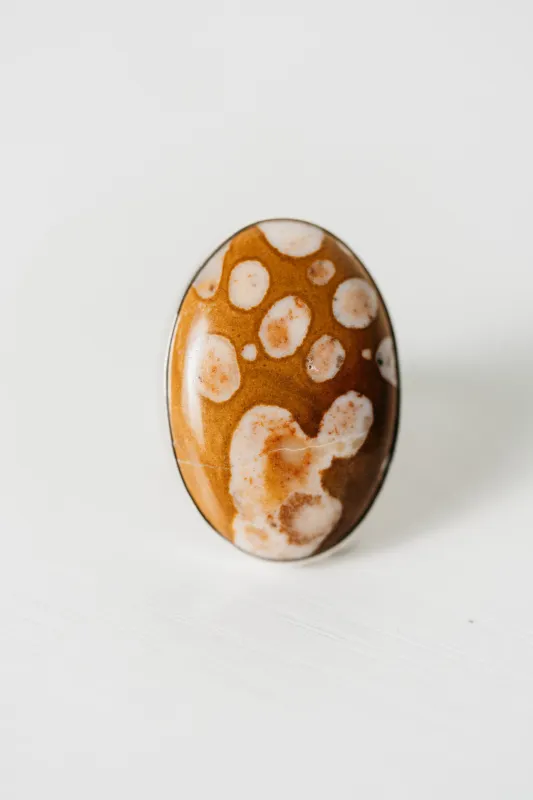 Pebble Ring | Deer Fawn Jasper sold by Goldie Lew