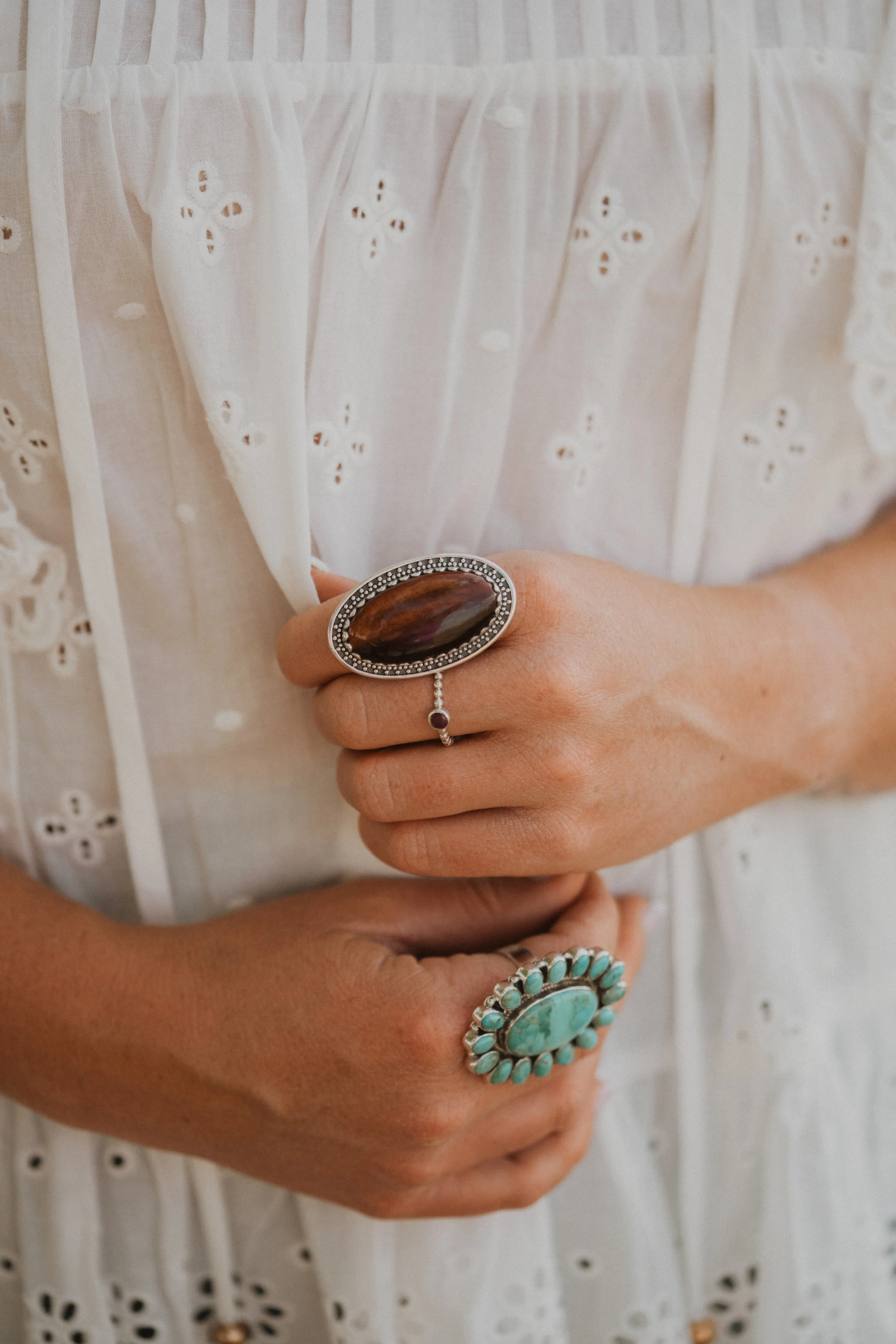 Tonnalli Ring | Red Tiger's Eye sold by Goldie Lew product image thumbnail 2