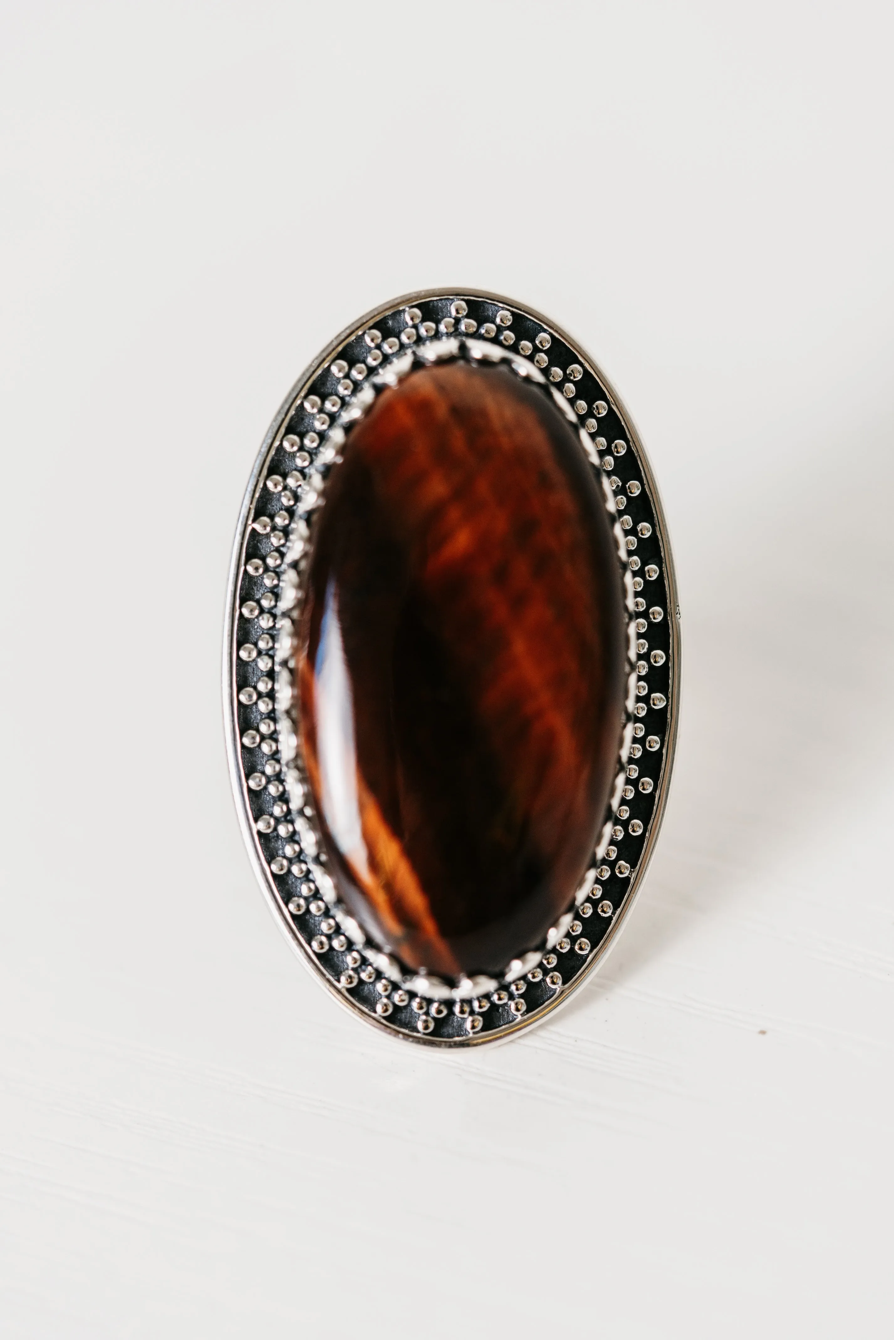 Tonnalli Ring | Red Tiger's Eye sold by Goldie Lew