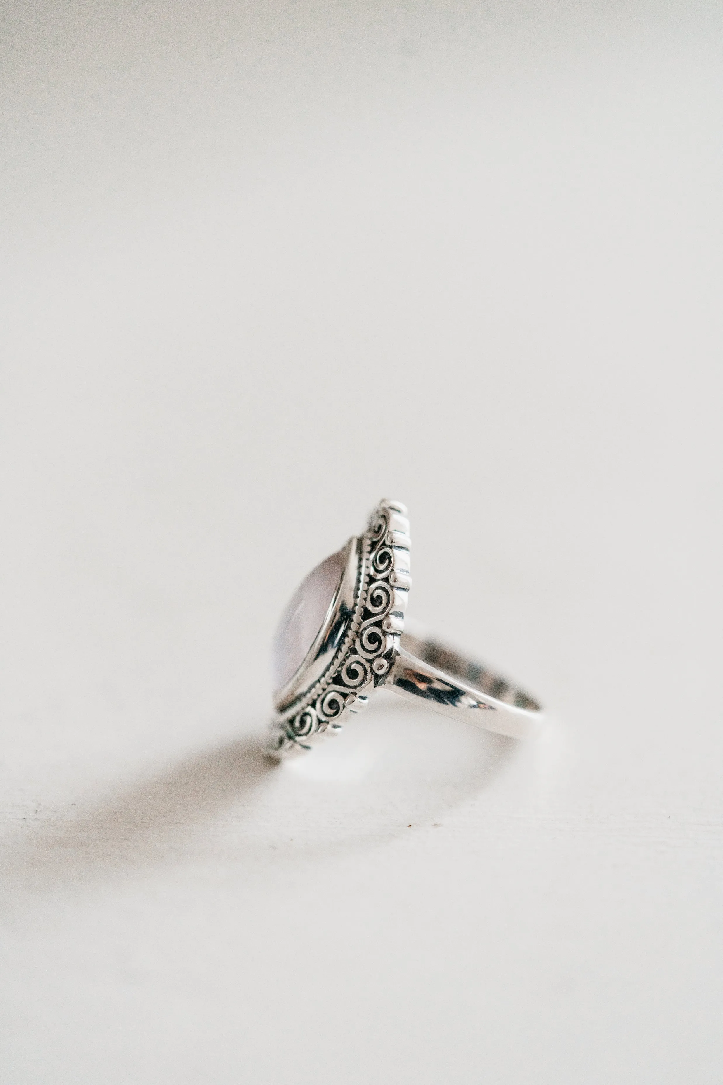 Chicago Ring | Rose Quartz sold by Goldie Lew product image thumbnail 2