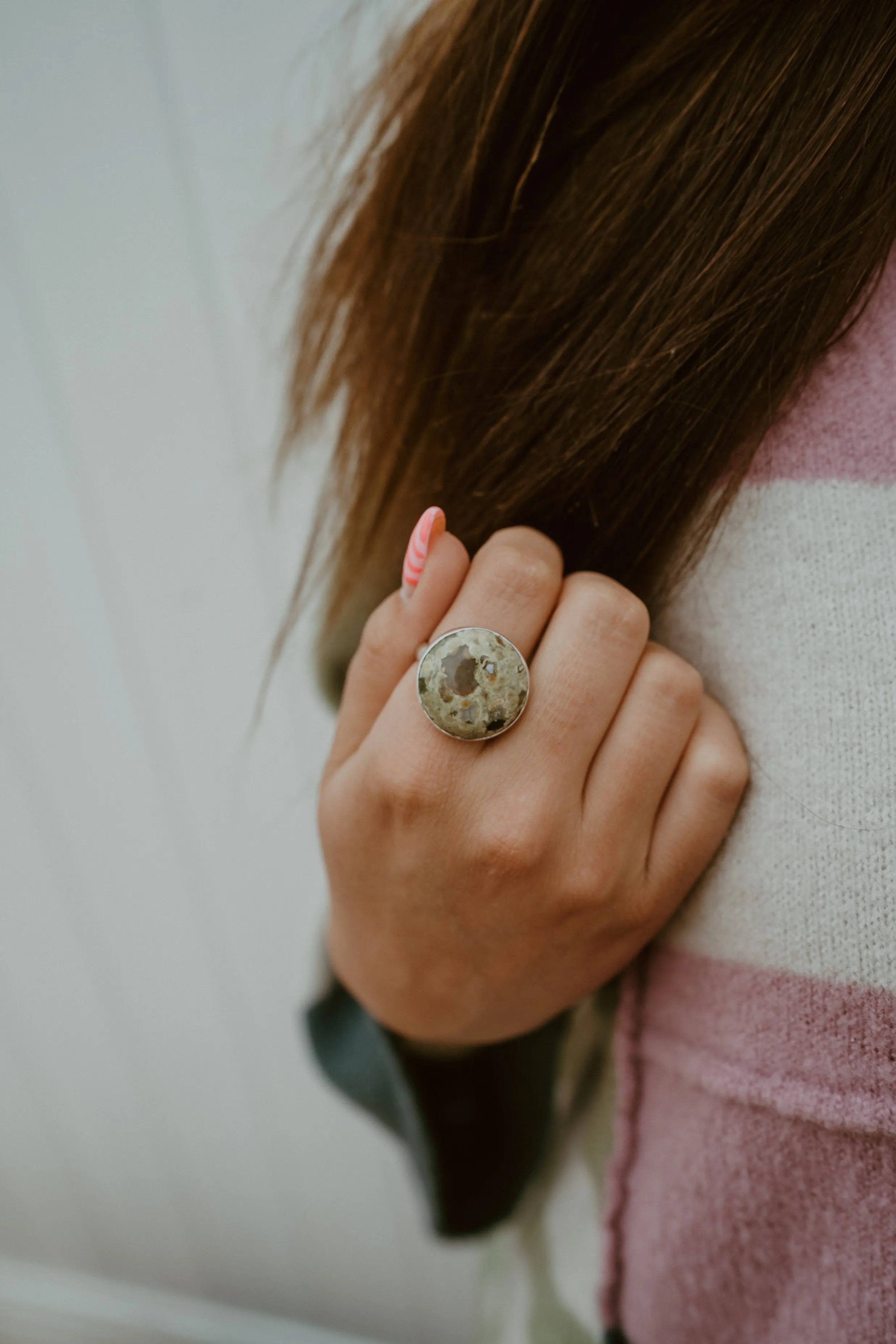 Brianna Ring | Rainforest Jasper sold by Goldie Lew product image thumbnail 5