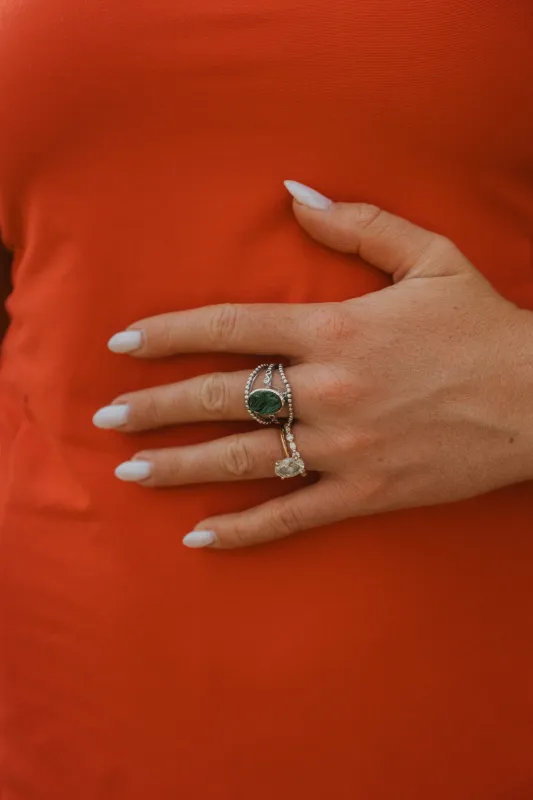 Emmanuella Ring | Malachite sold by Goldie Lew