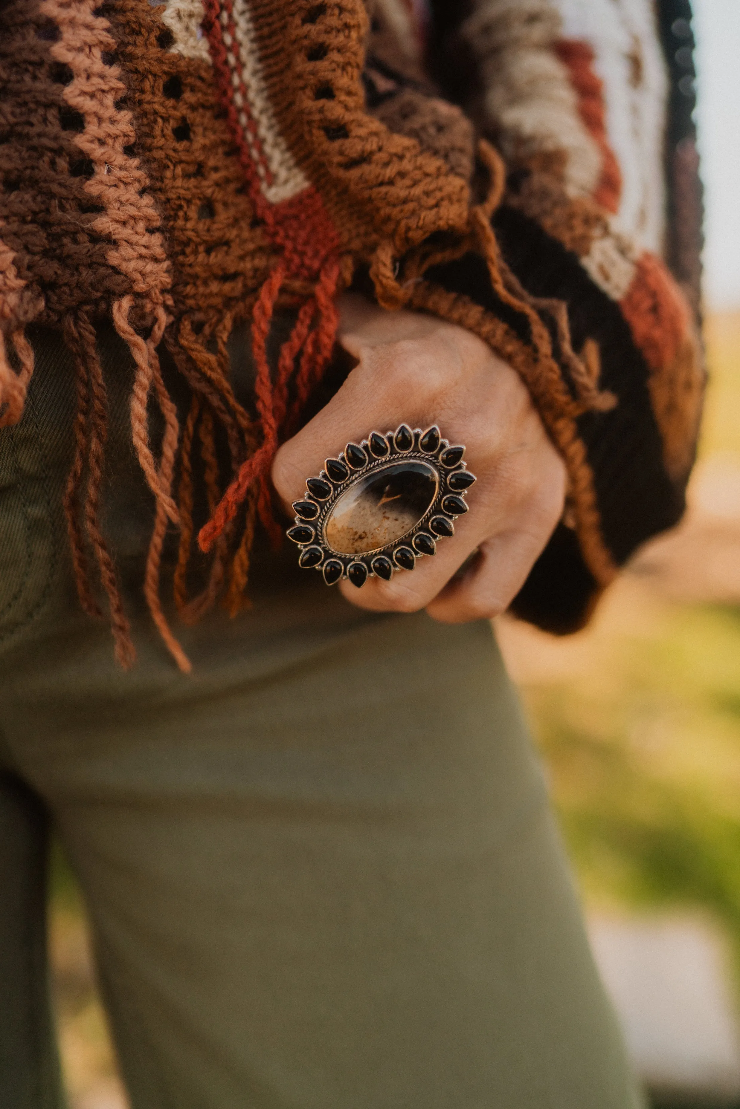 Keenan Ring | Petrified Palm Wood sold by Goldie Lew