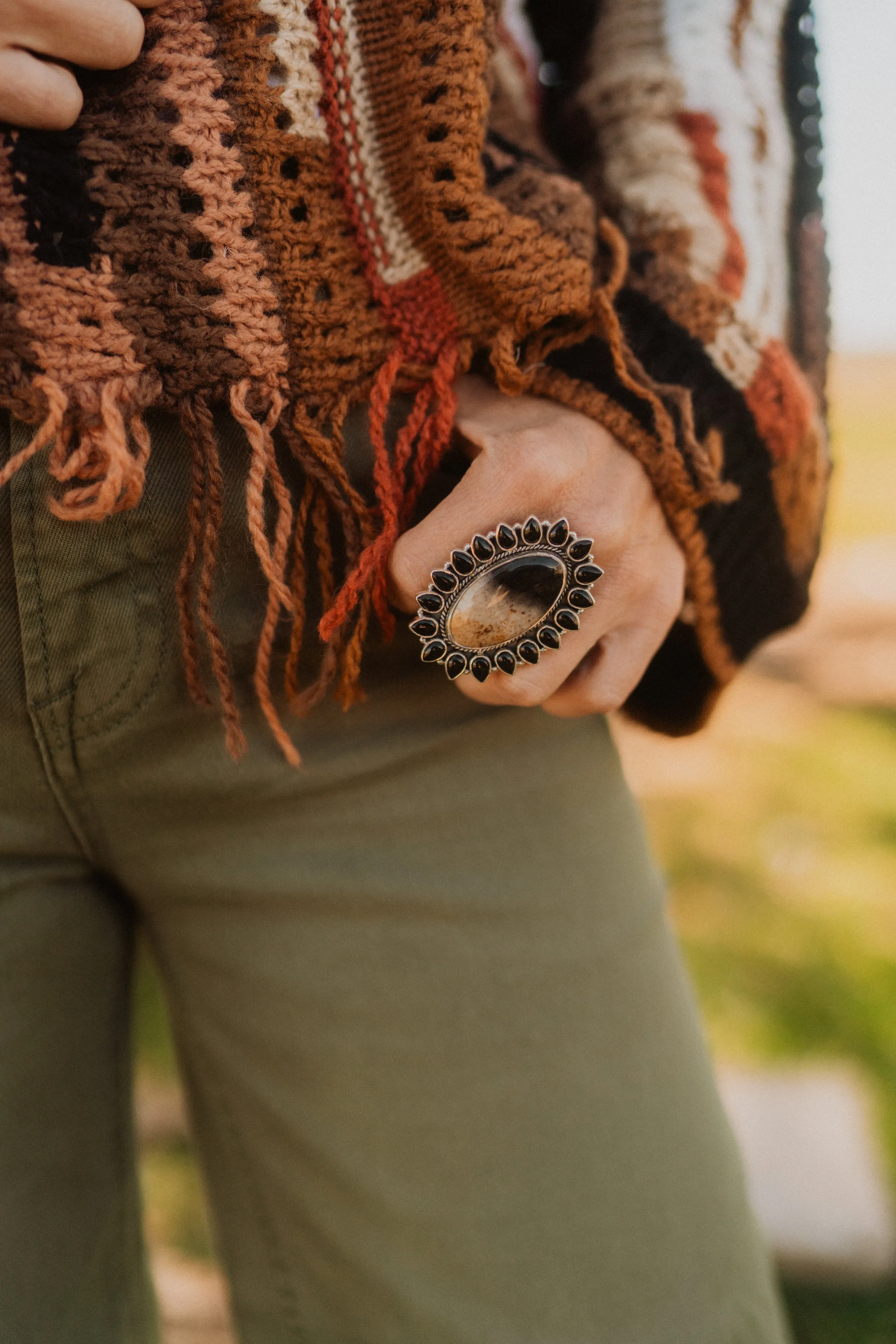 Keenan Ring | Petrified Palm Wood sold by Goldie Lew product image thumbnail 3