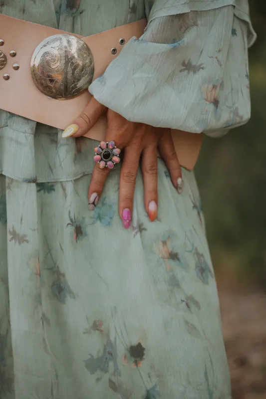 Roseblush Ring | Galaxy Opal + Black Onyx sold by Goldie Lew