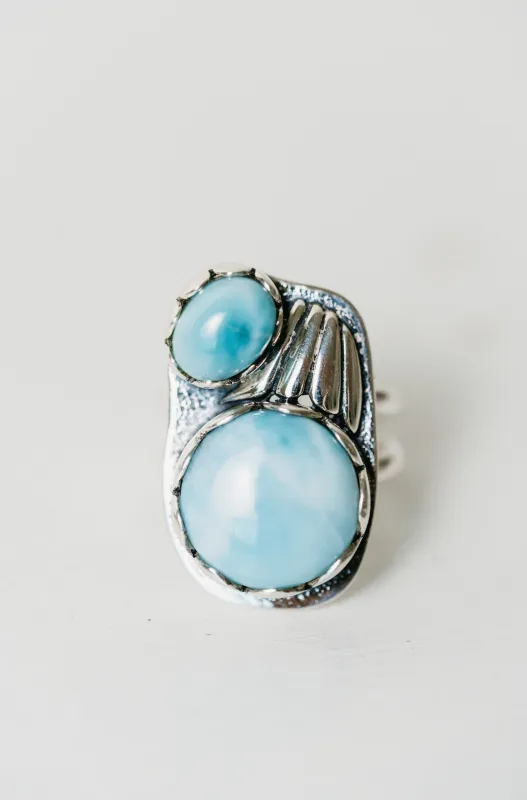 Ryan Ring | Larimar sold by Goldie Lew