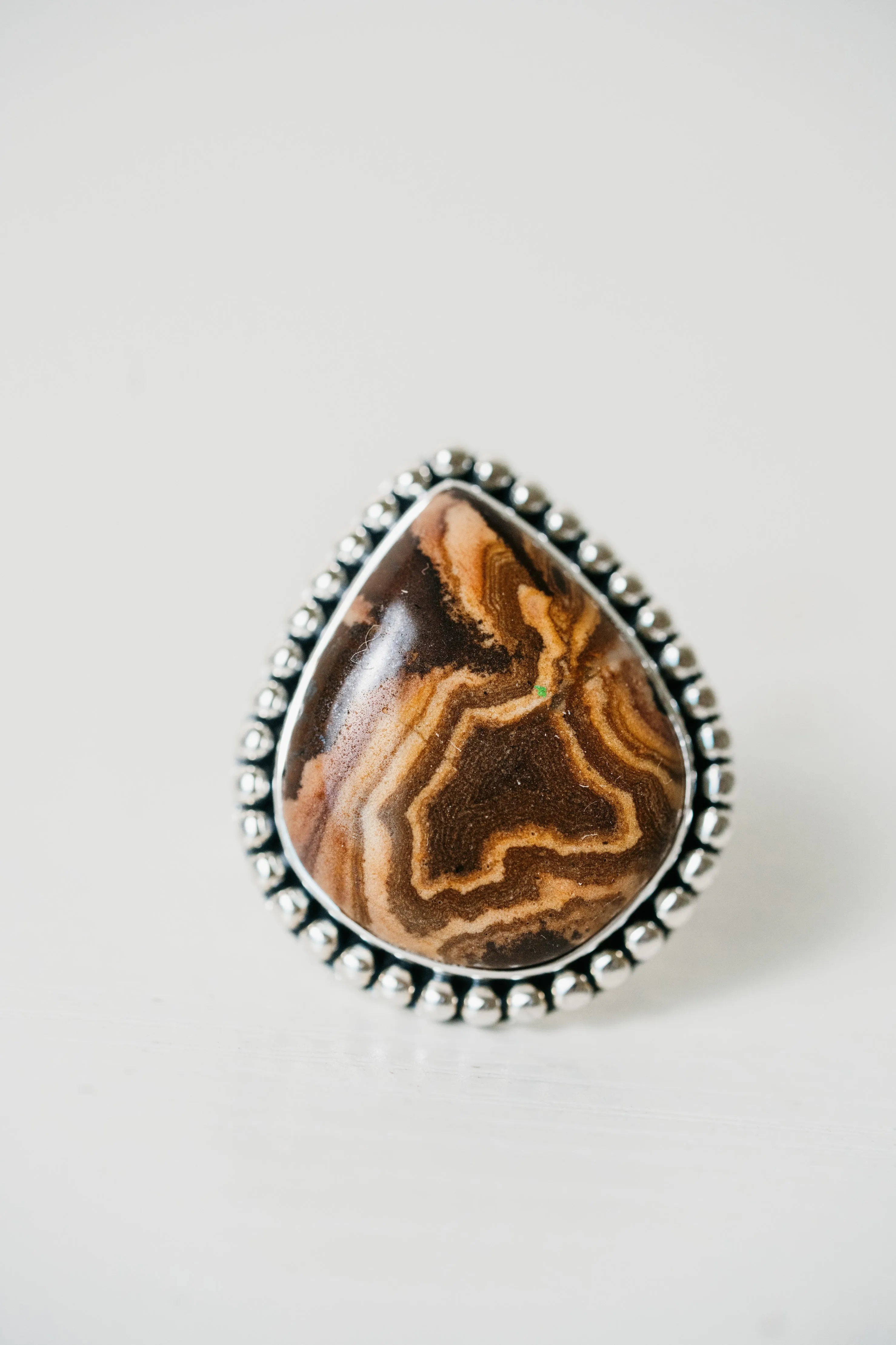Davenport Ring | Blackout Jasper sold by Goldie Lew product image thumbnail 5