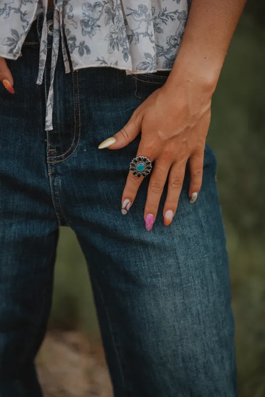 Lubbock Ring | Black Onyx + Smithsonite sold by Goldie Lew