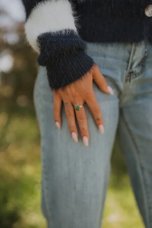 Vespera Ring | Emerald sold by Goldie Lew