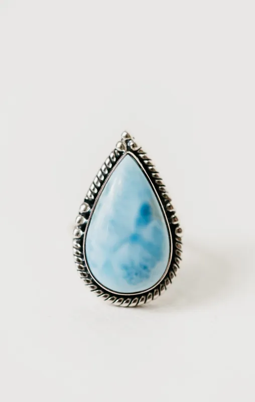 Lohan Ring | Larimar sold by Goldie Lew