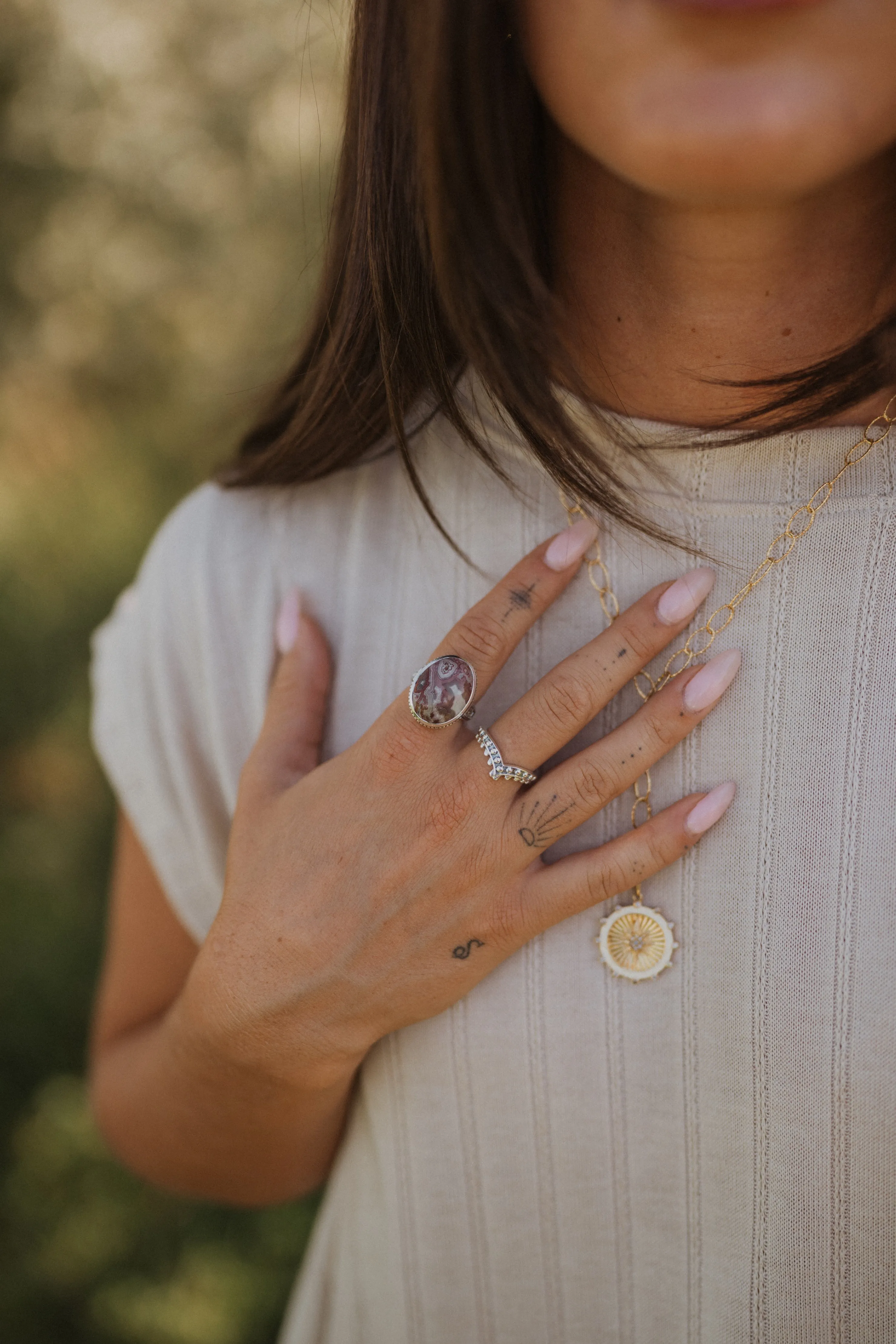 Jamilla Ring | Crazy Lace Agate sold by Goldie Lew product image thumbnail 2