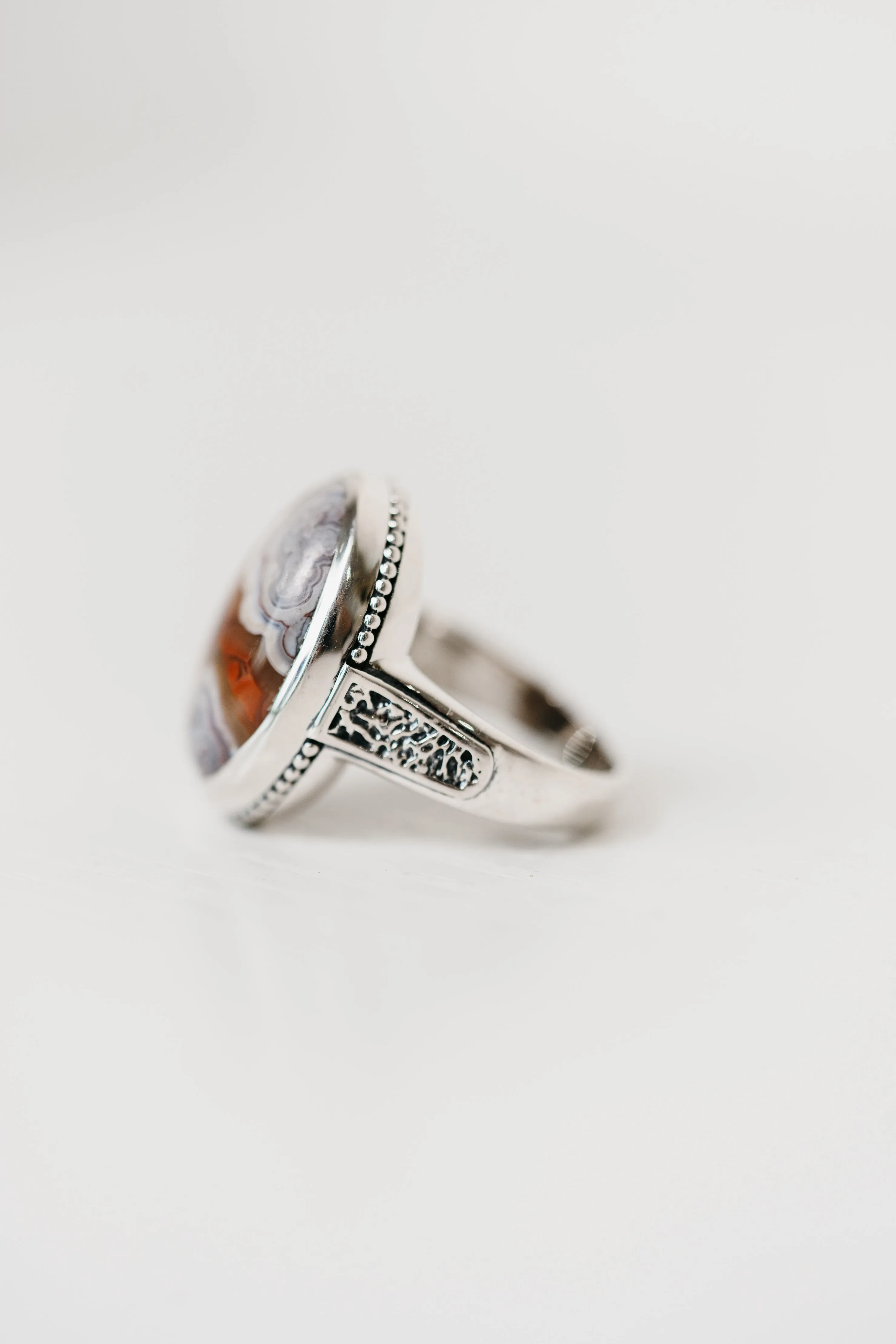 Jamilla Ring | Crazy Lace Agate sold by Goldie Lew product image thumbnail 3