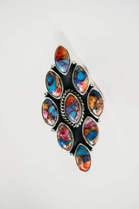 Enchanted Ring | Pink Spiny Turquoise sold by Goldie Lew