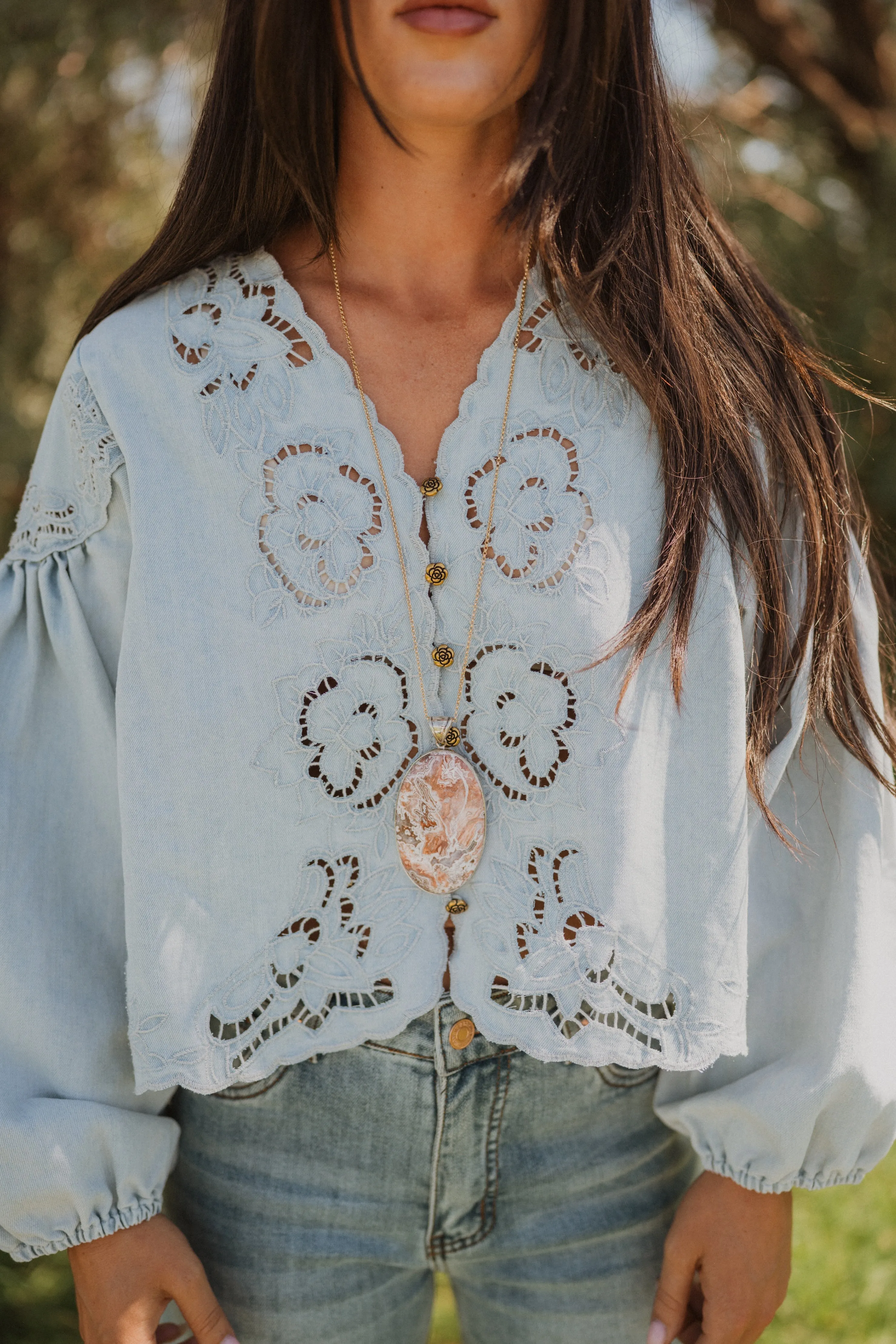 Madi Necklace | Red Jasper sold by Goldie Lew