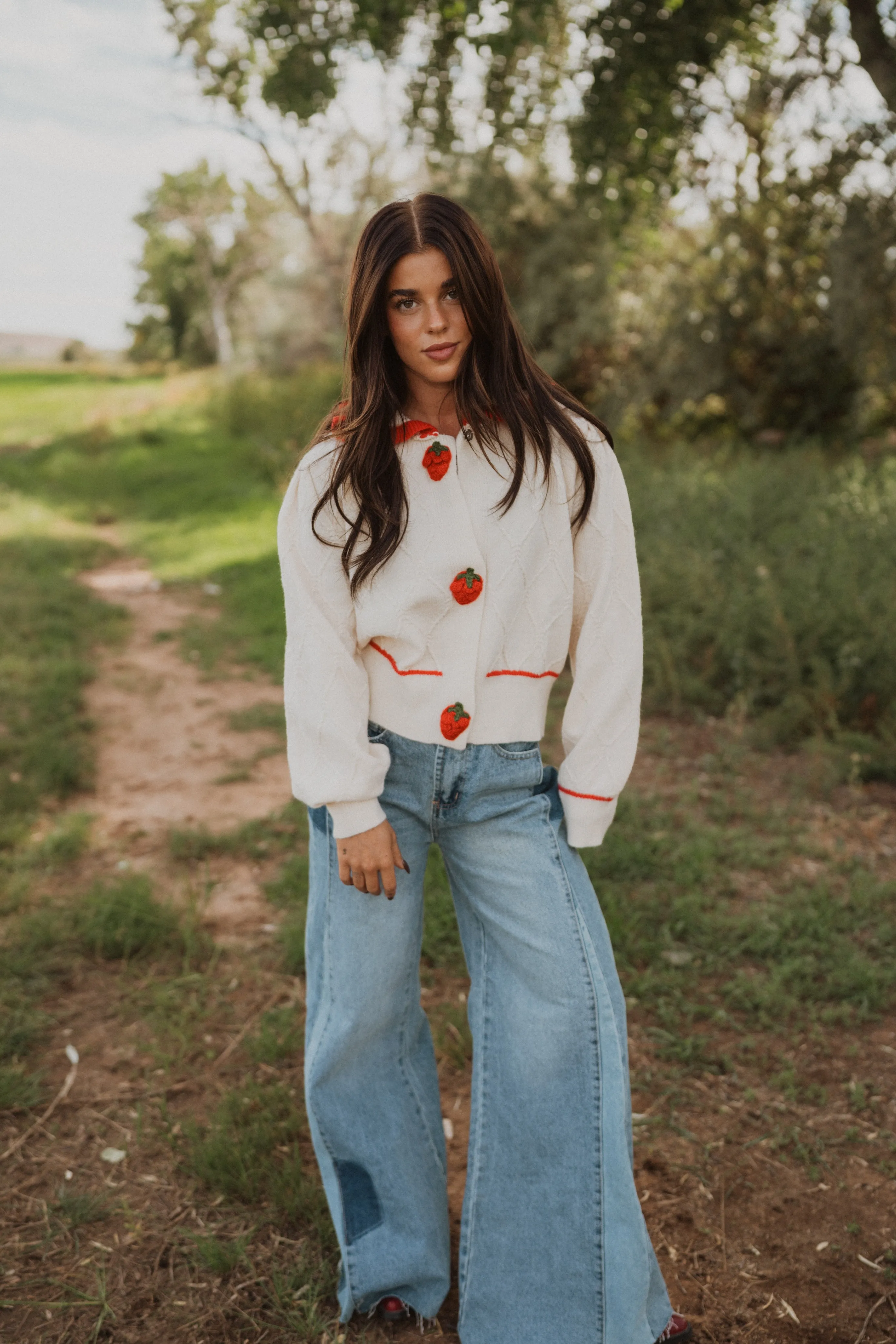 Sweet Strawberry Cardigan sold by Goldie Lew product image thumbnail 3