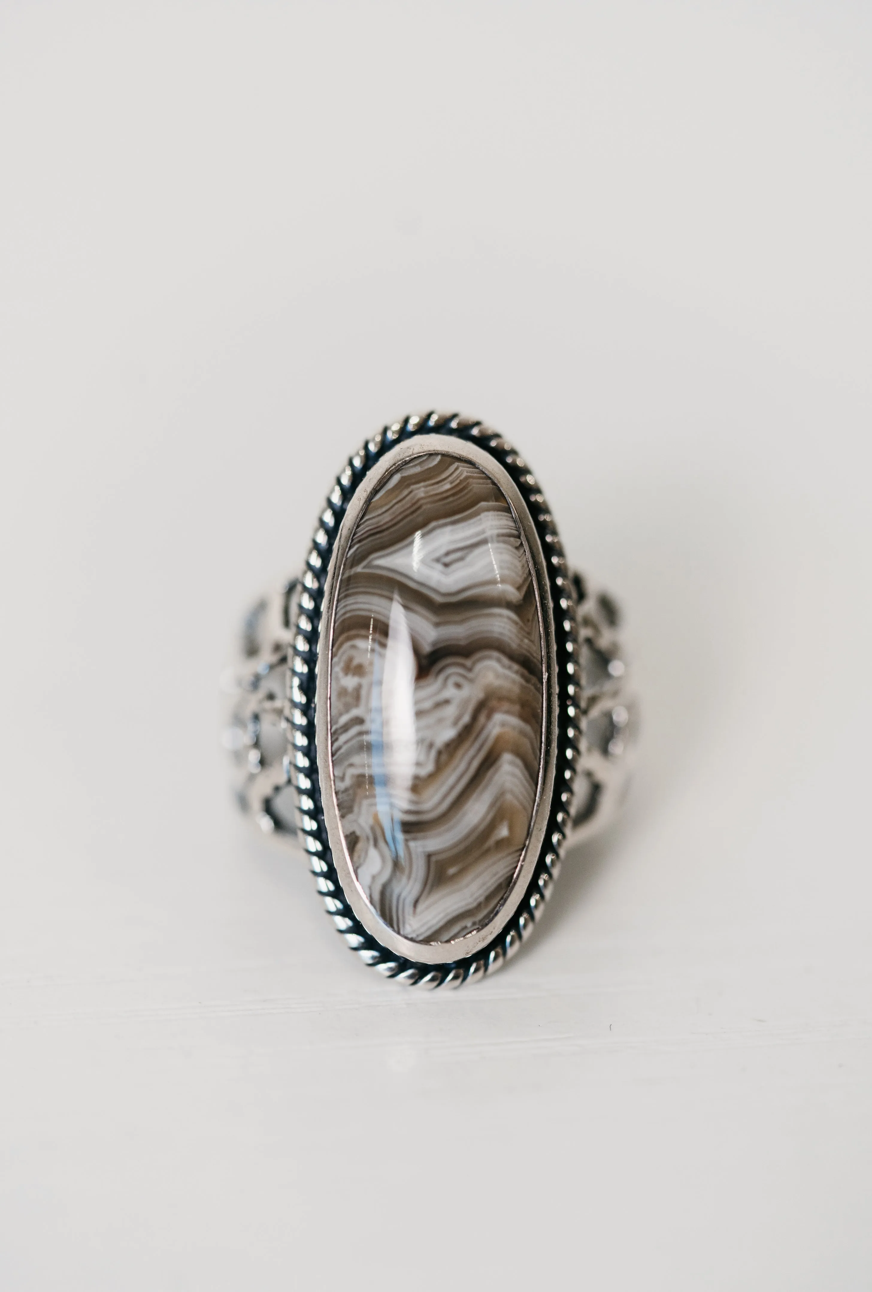 Ramos Ring | Crazy Lace Agate sold by Goldie Lew product image thumbnail 2