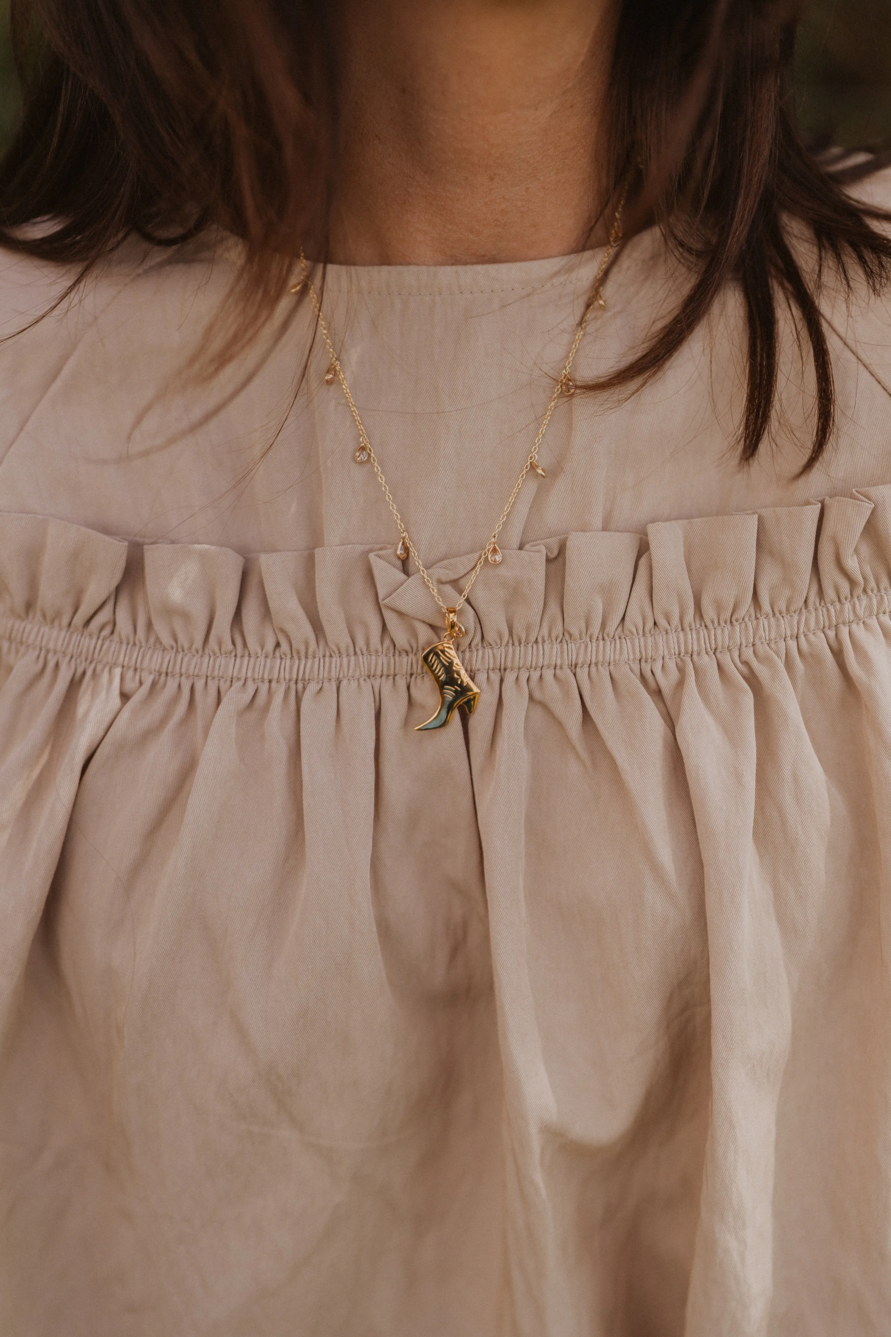 Boots + Bling Necklace sold by Goldie Lew product image thumbnail 2