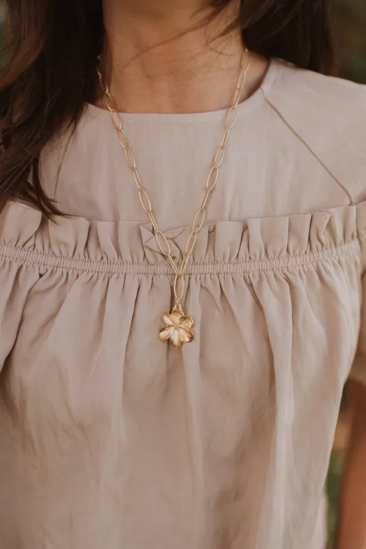Sunlit Petal Necklace sold by Goldie Lew