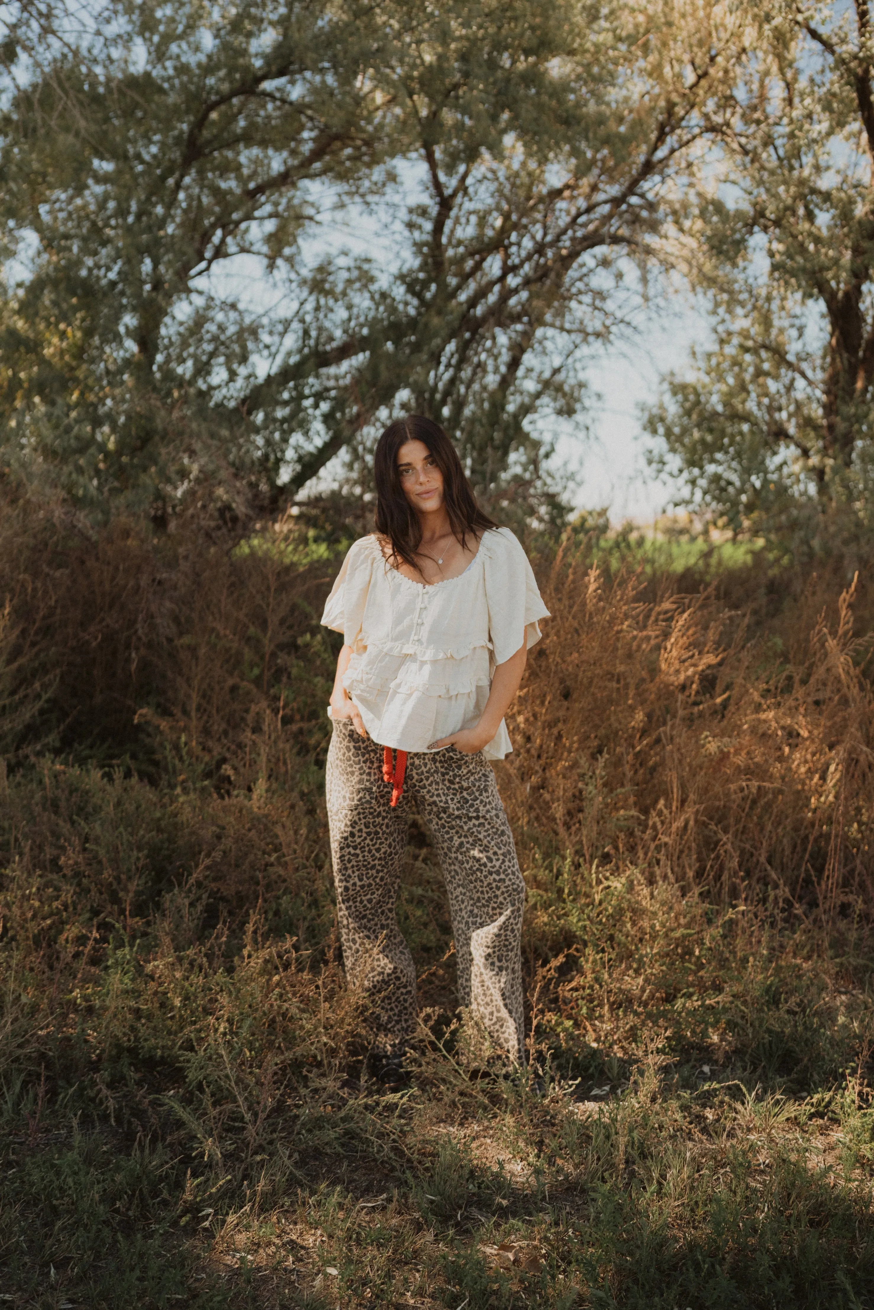 Red + Leopard Pants sold by Goldie Lew product image thumbnail 2