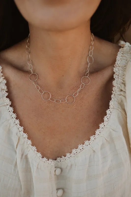 Small Misha Necklace | Silver sold by Goldie Lew