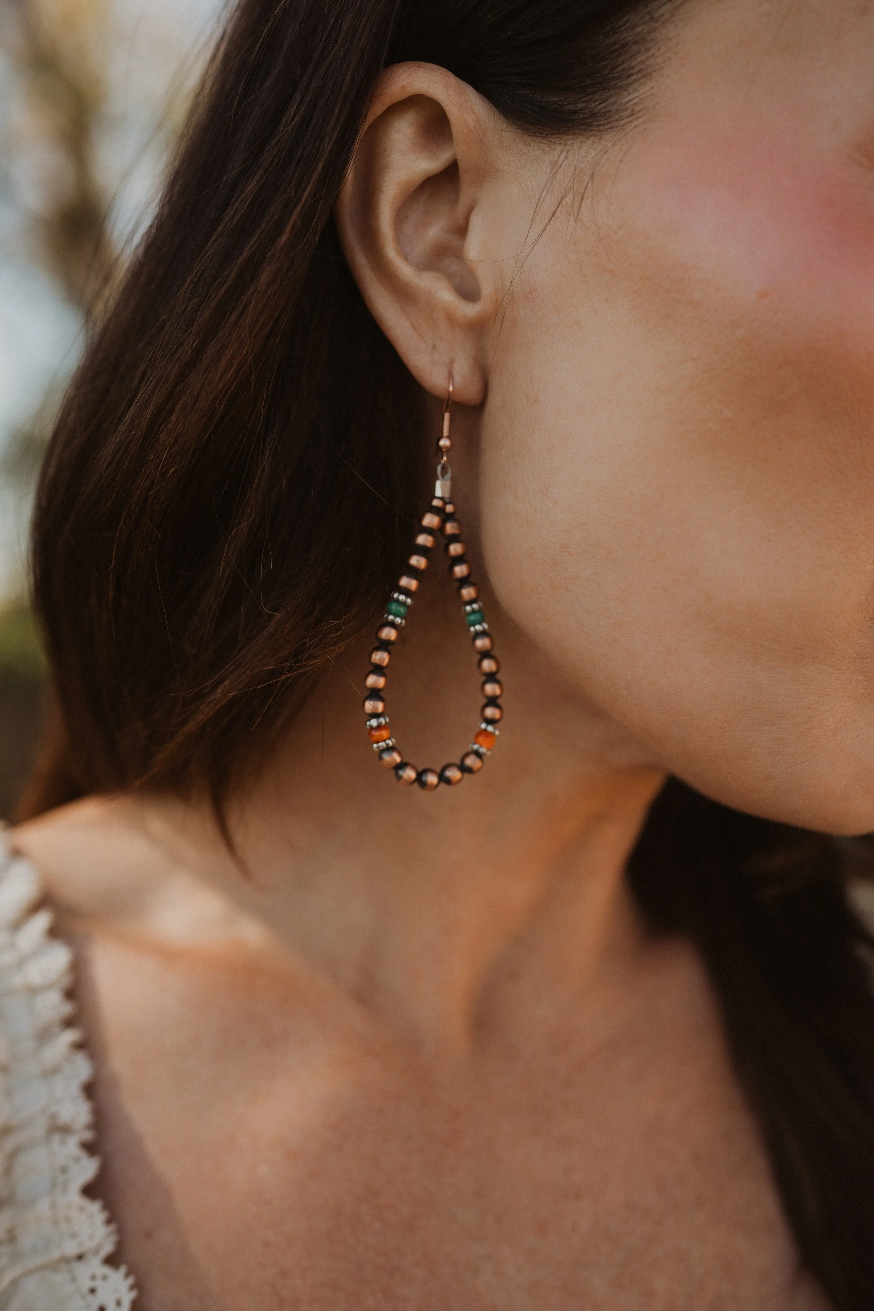 Rusty Rose Earrings sold by Goldie Lew product image thumbnail 2