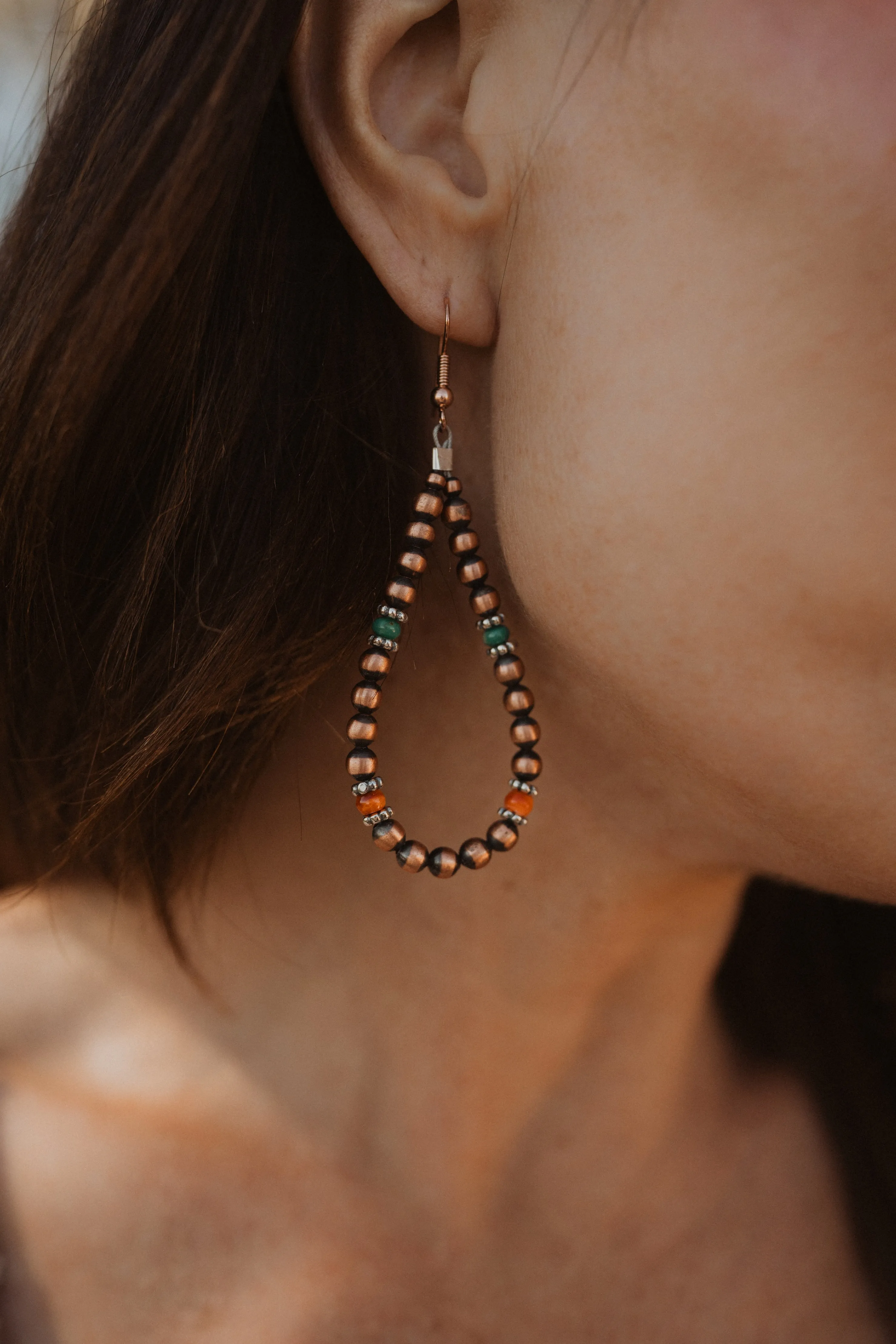 Rusty Rose Earrings sold by Goldie Lew