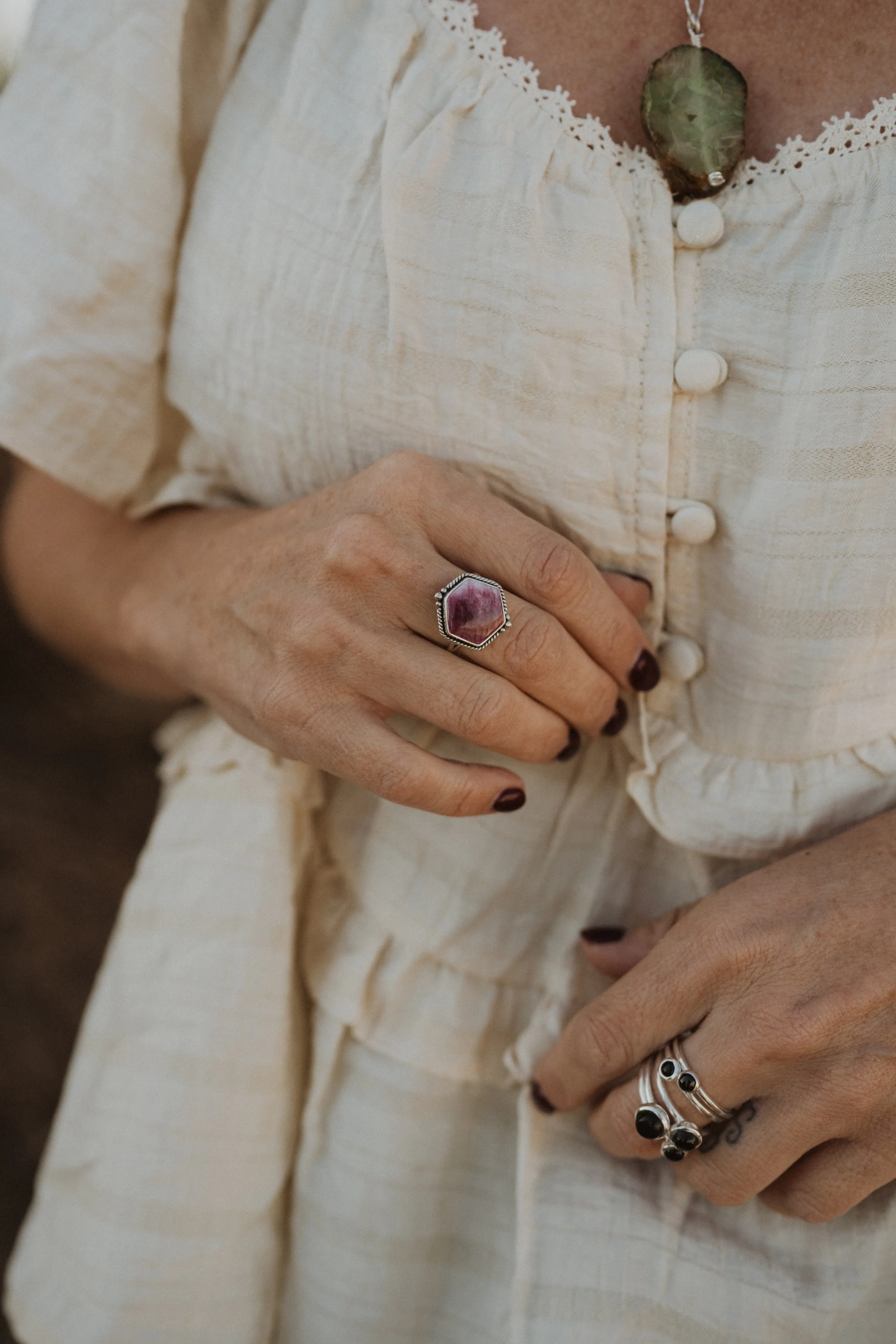 Auburn Ring | Spiny Oyster sold by Goldie Lew