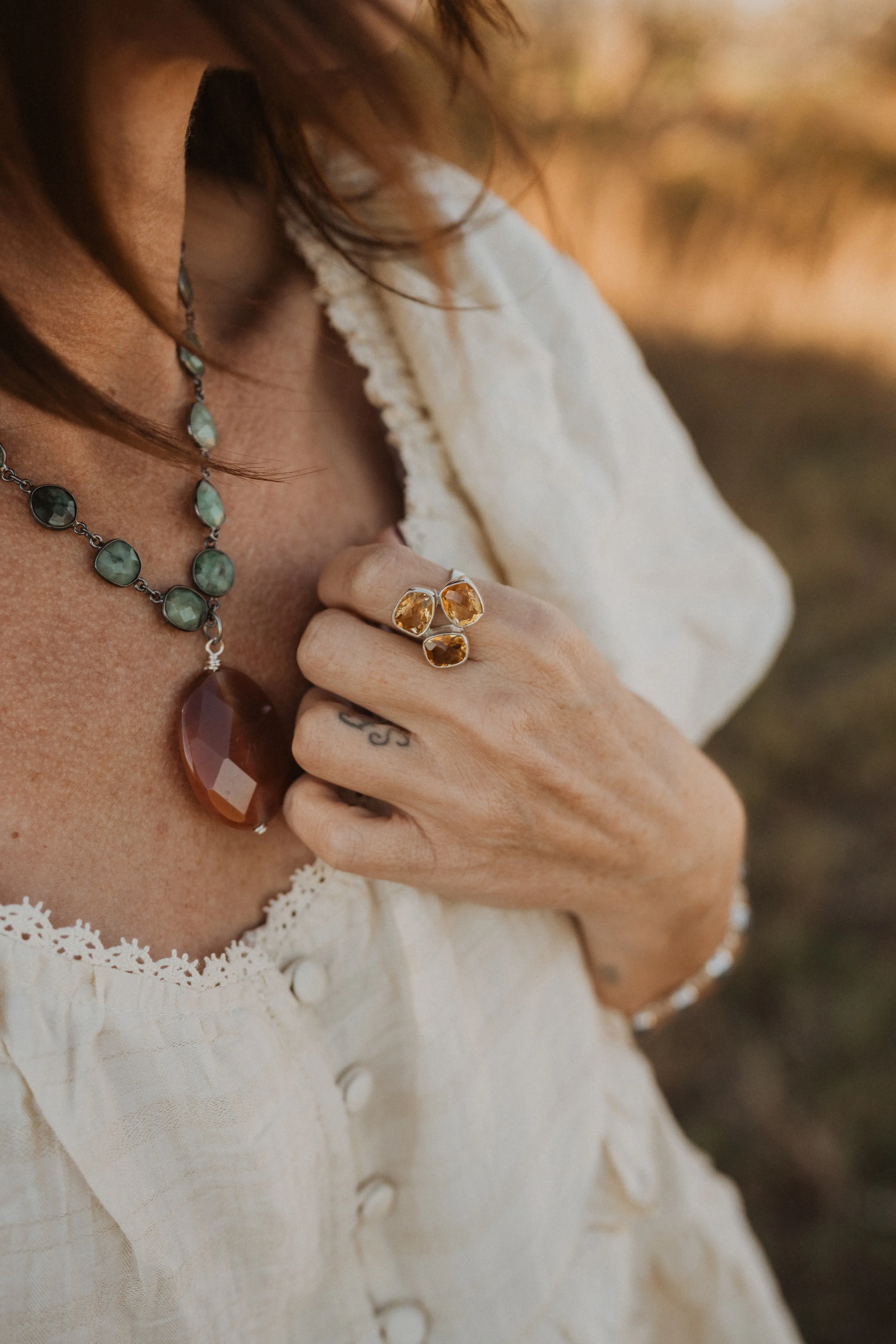 Golden Harvest Ring | Gold Citrine sold by Goldie Lew product image thumbnail 2