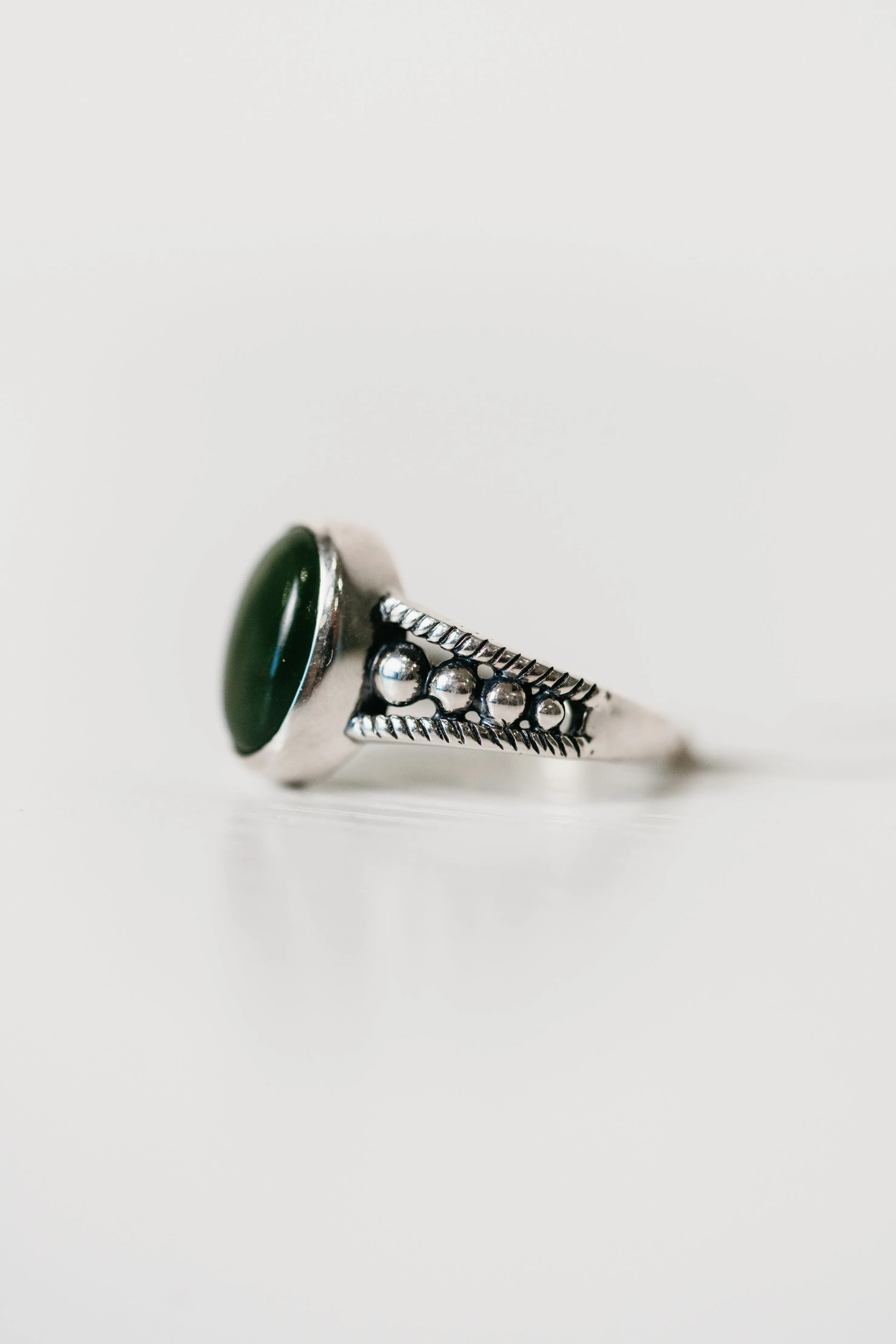 Wynna Ring | Nephrite Jade sold by Goldie Lew product image thumbnail 3
