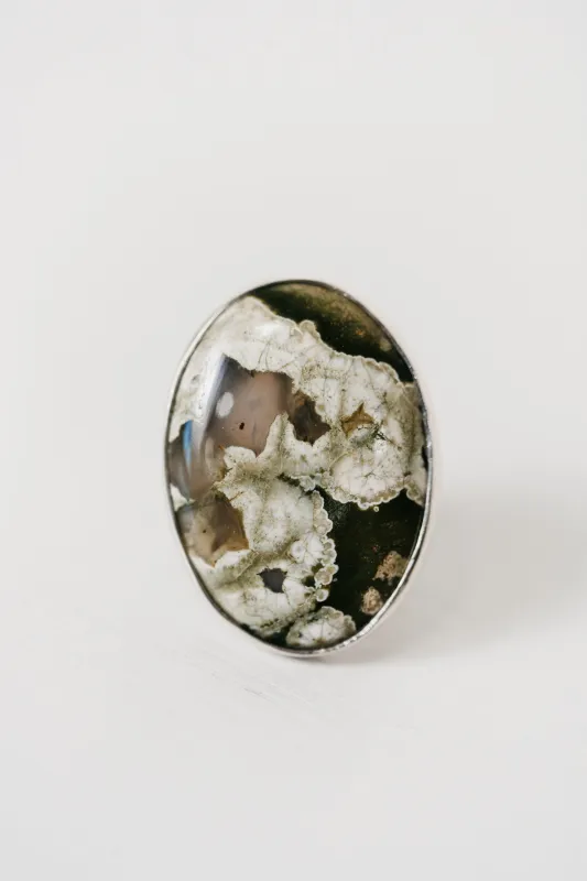 Felecia Ring | Rainforest Jasper | #2 sold by Goldie Lew